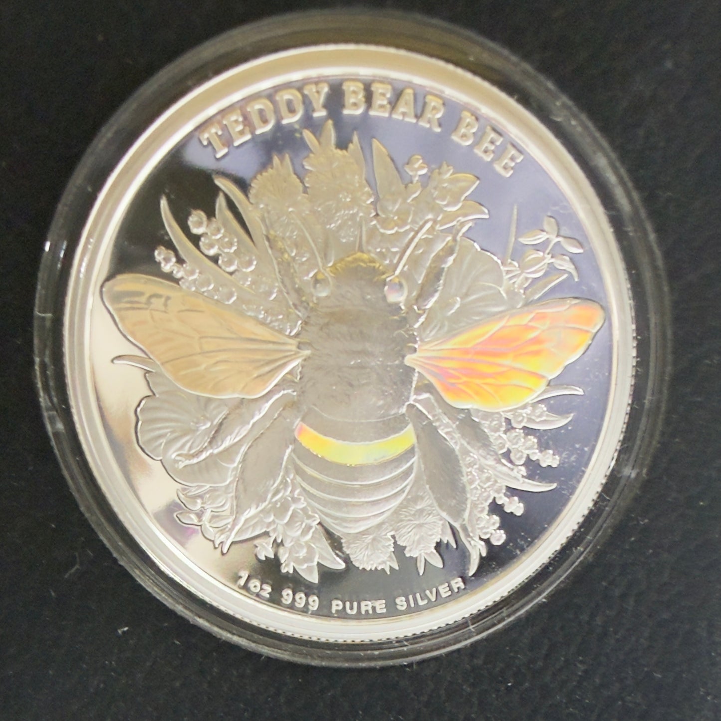 2026 Australian Native Bees "Teddy Bear Bee" 1 Oz Silver Proof Hologram Coin