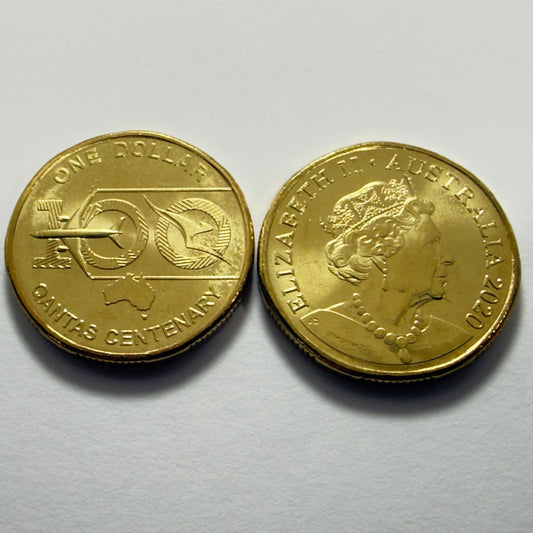 2020 $1 Qantas Coin - Uncirculated - Comes In 2x2