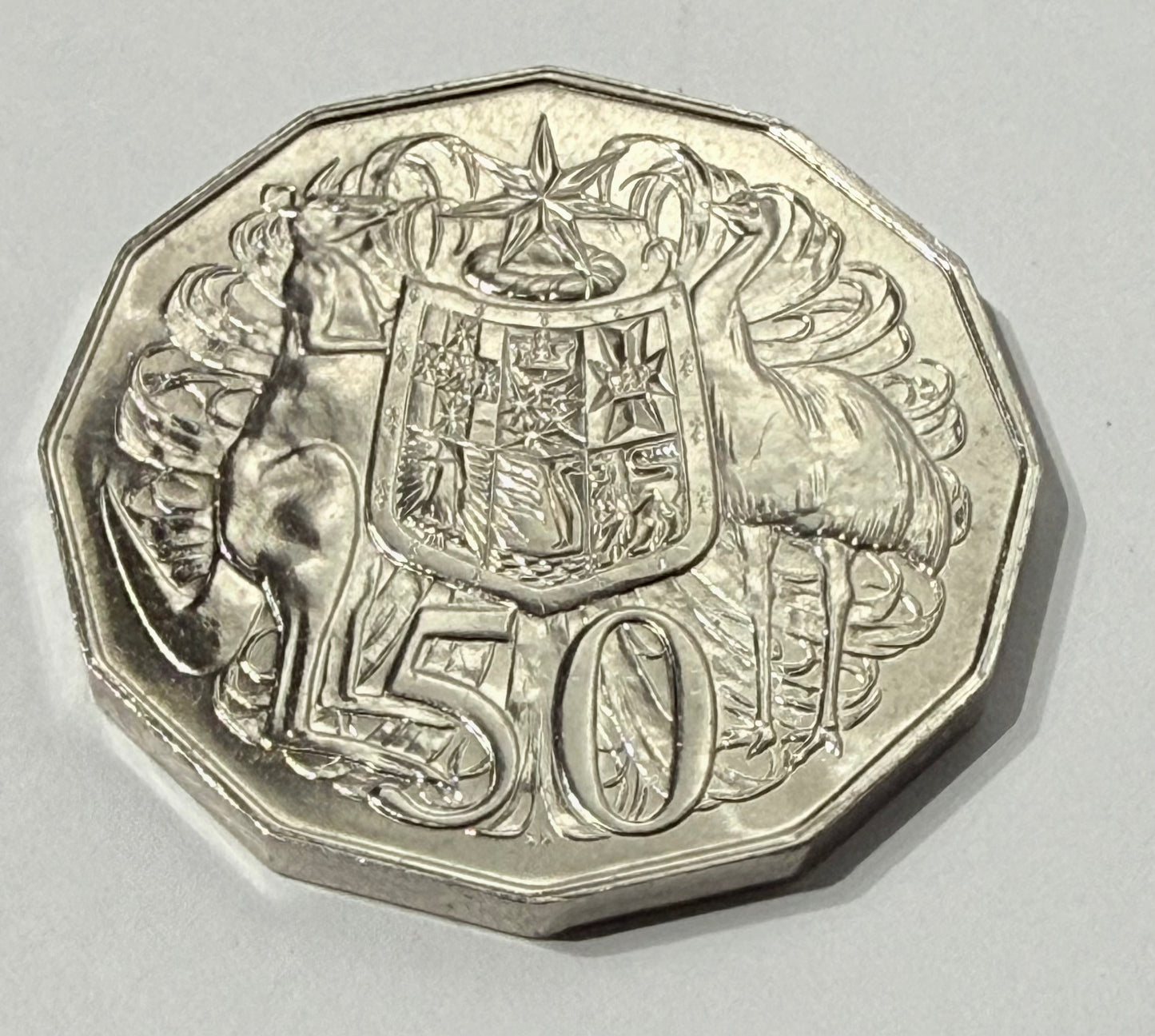 1985 50 Cent Coin - Uncirculated 50c - Ex Mint Set -Low Mintage 1 Mil - UNC