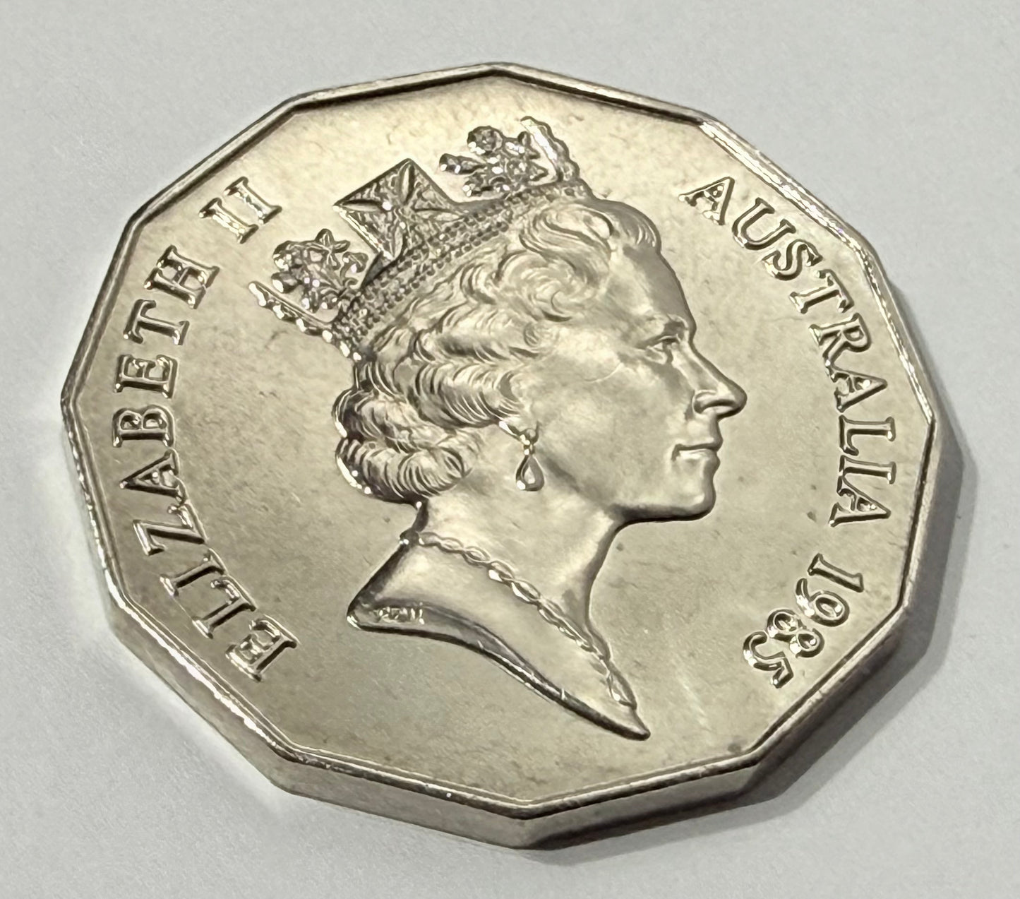 1985 50 Cent Coin - Uncirculated 50c - Ex Mint Set -Low Mintage 1 Mil - UNC