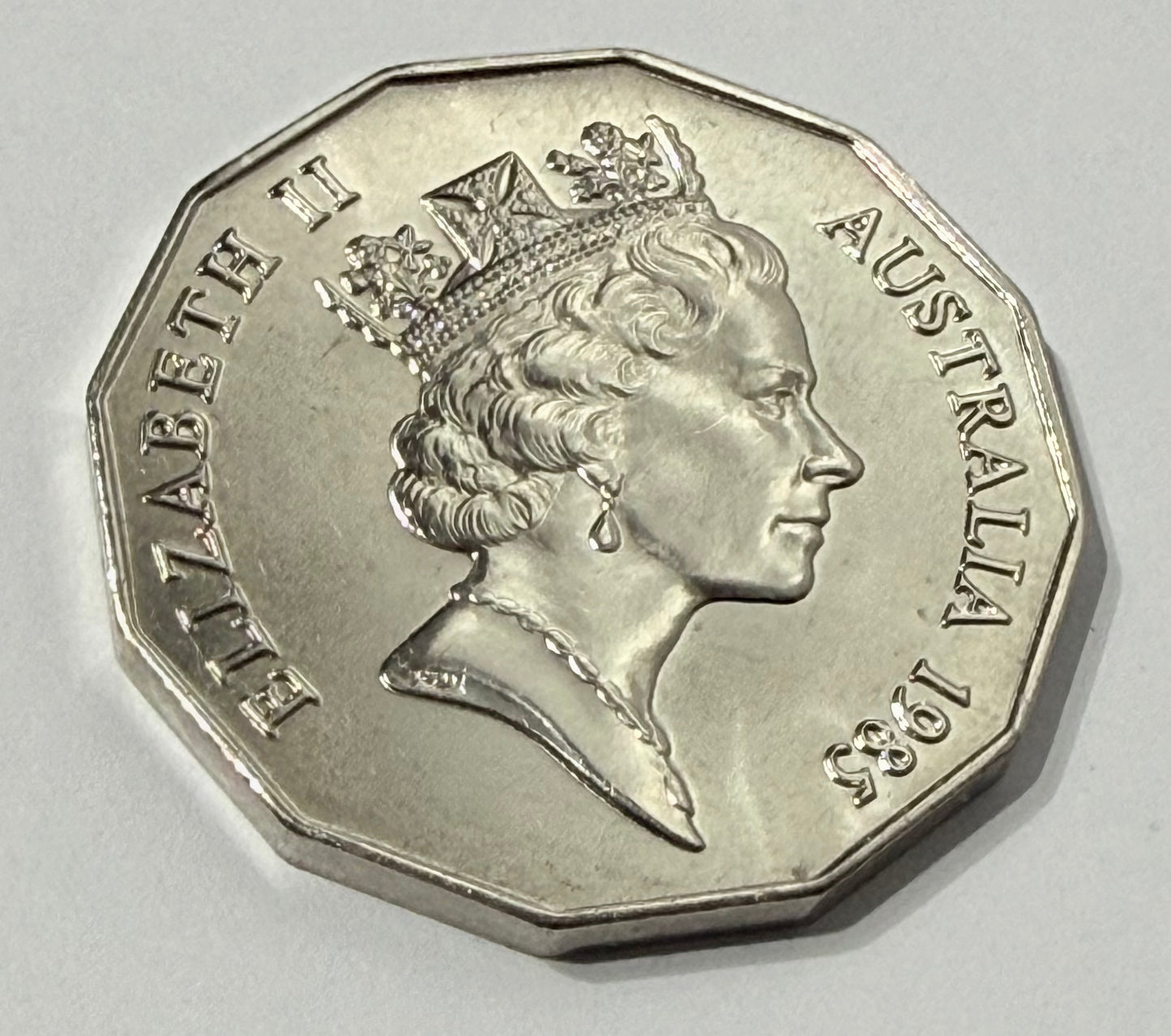 1985 50 Cent Coin - Uncirculated 50c - Ex Mint Set -Low Mintage 1 Mil - UNC