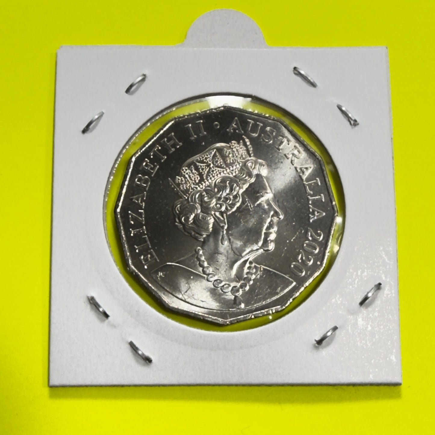 2020 50 Cent Coin - Uncirculated - Low Mintage - 1.08 Million - Comes In 2x2