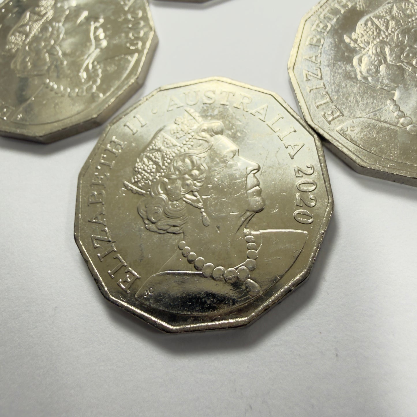 2020 50 Cent Struck Through Oil/Grease/Water Taken From RAM Bags in 2x2