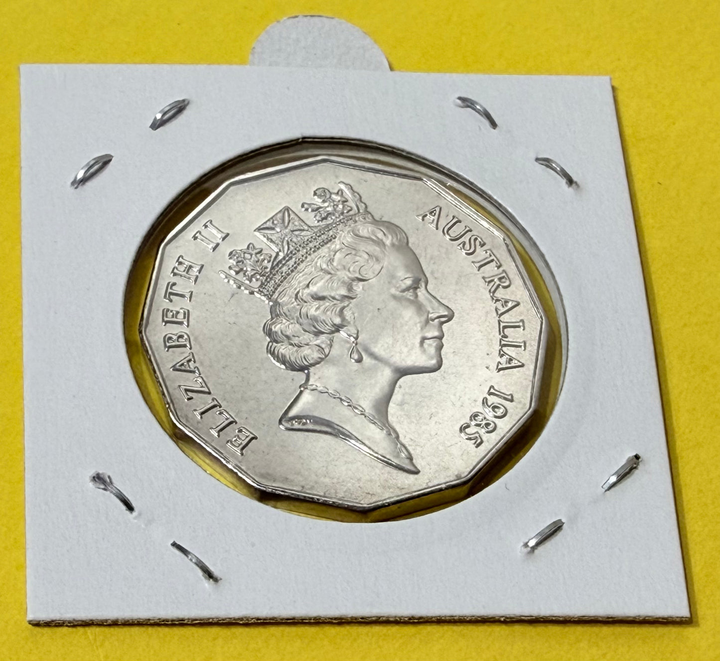 1985 50 Cent Coin - Uncirculated 50c - Ex Mint Set -Low Mintage 1 Mil - UNC