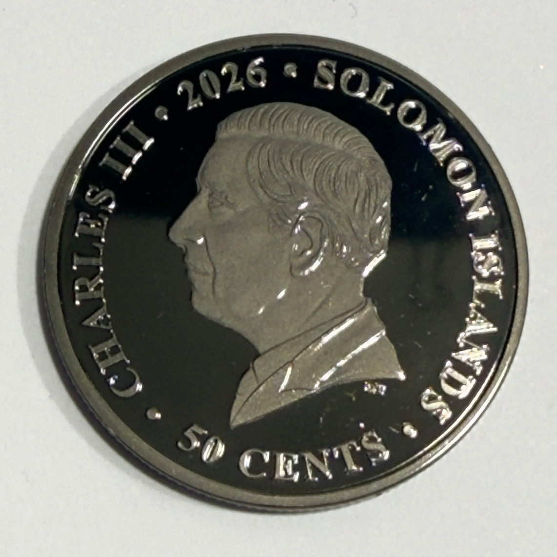 2026 50 Cent Coin - 25th APRIL THEY SHALL GROW NOT OLD - on Card
