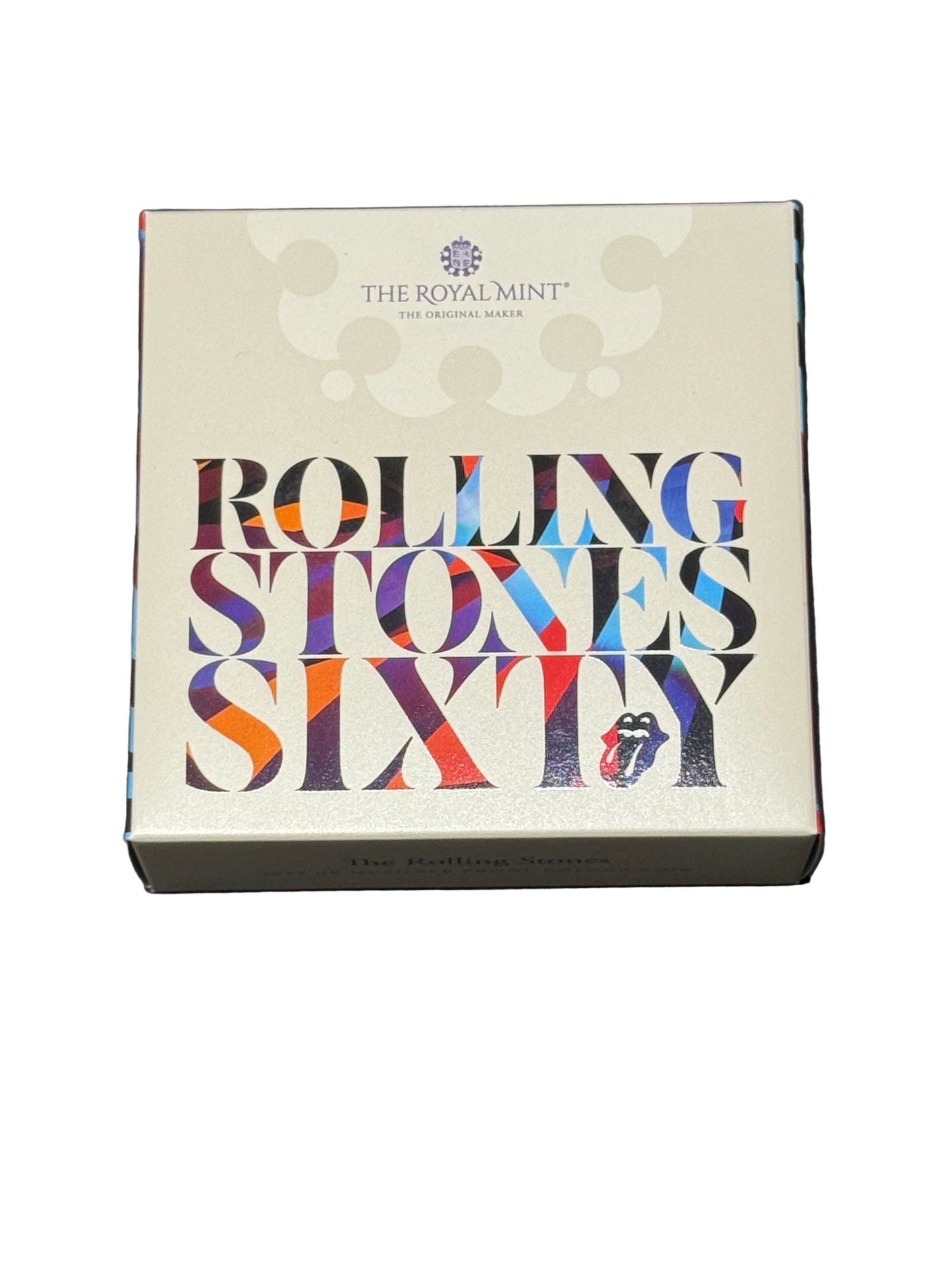 2022 UK 1 Oz Silver PROOF Colour Coin - The Rolling Stones Sixty - New Age Numismatics
