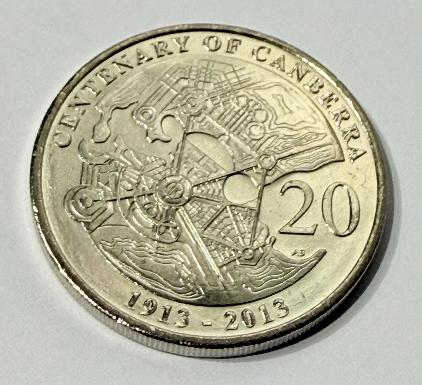 2013 20 Cent Coin - Centenary of Canberra - Uncirculated - Comes in 2x2