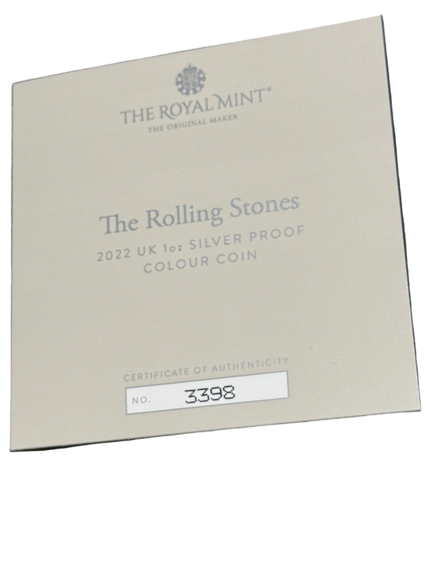 2022 UK 1 Oz Silver PROOF Colour Coin - The Rolling Stones Sixty - New Age Numismatics