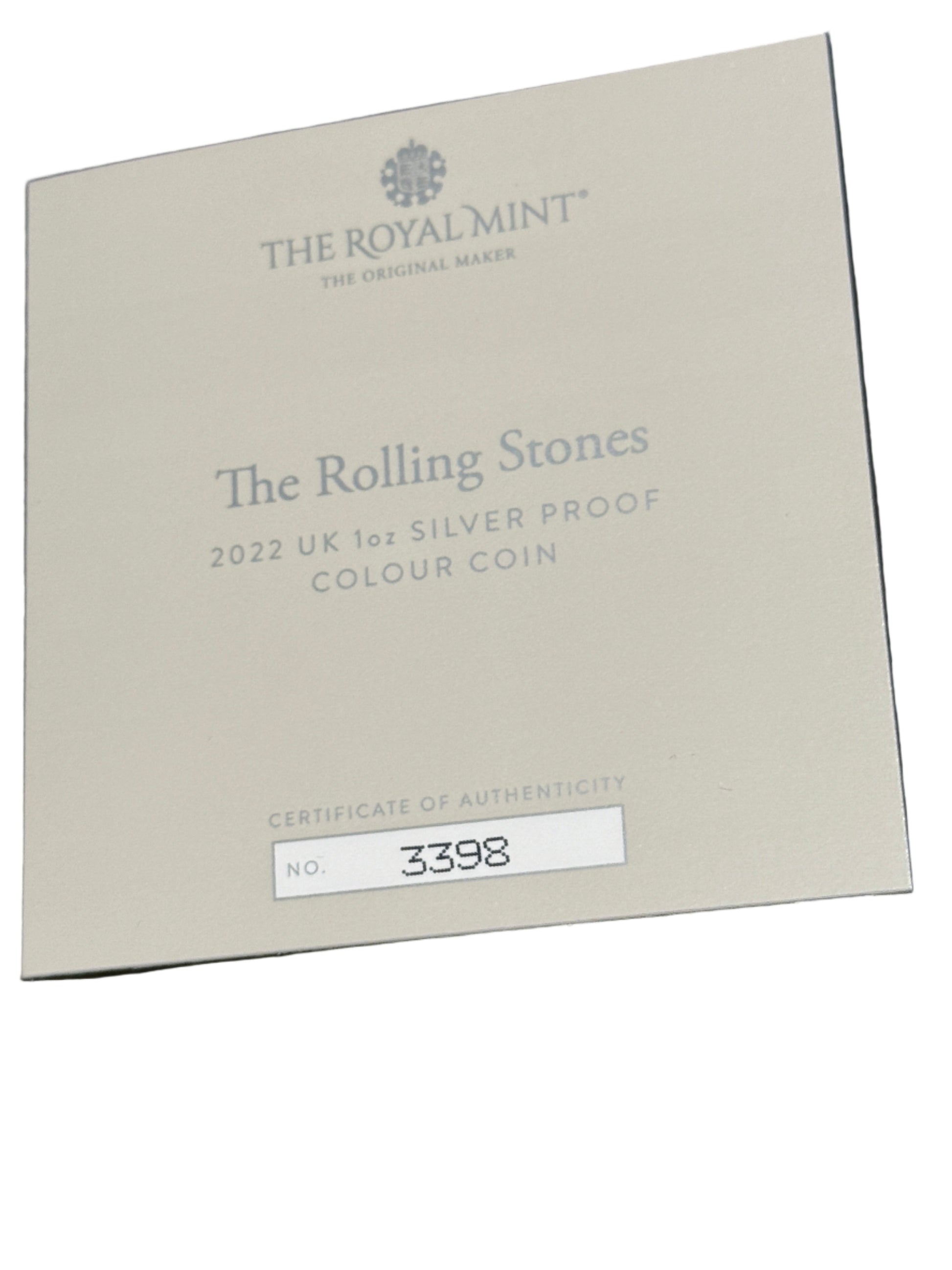 2022 UK 1 Oz Silver PROOF Colour Coin - The Rolling Stones Sixty - New Age Numismatics