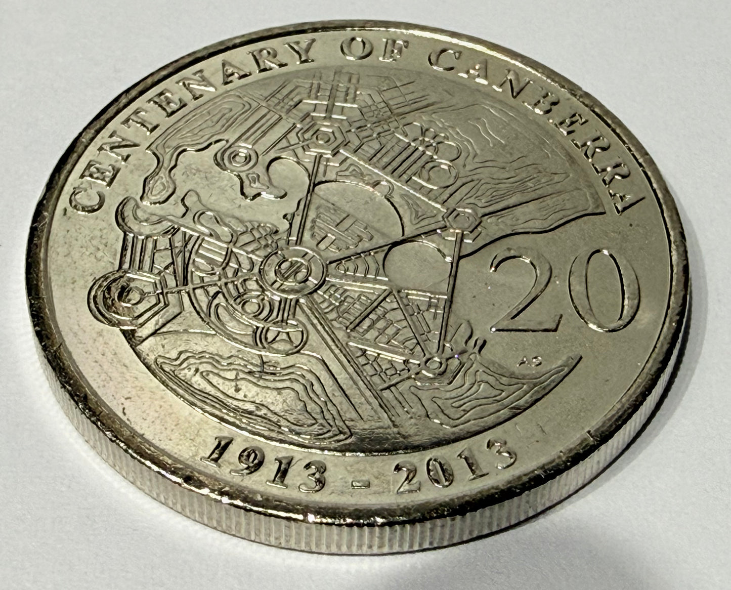 2013 20 Cent Coin - Centenary of Canberra - Uncirculated - Comes in 2x2