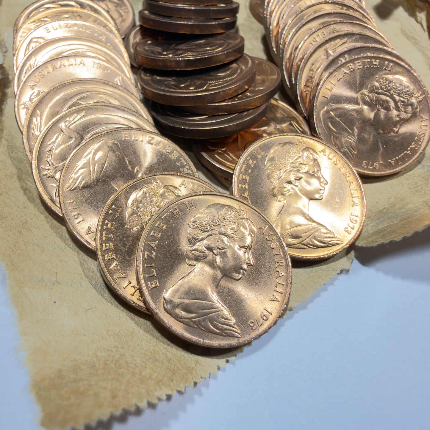 1973 2 Cent Coin - Uncirculated - Two Cent 2c - ex RAM Roll - comes in 2x2