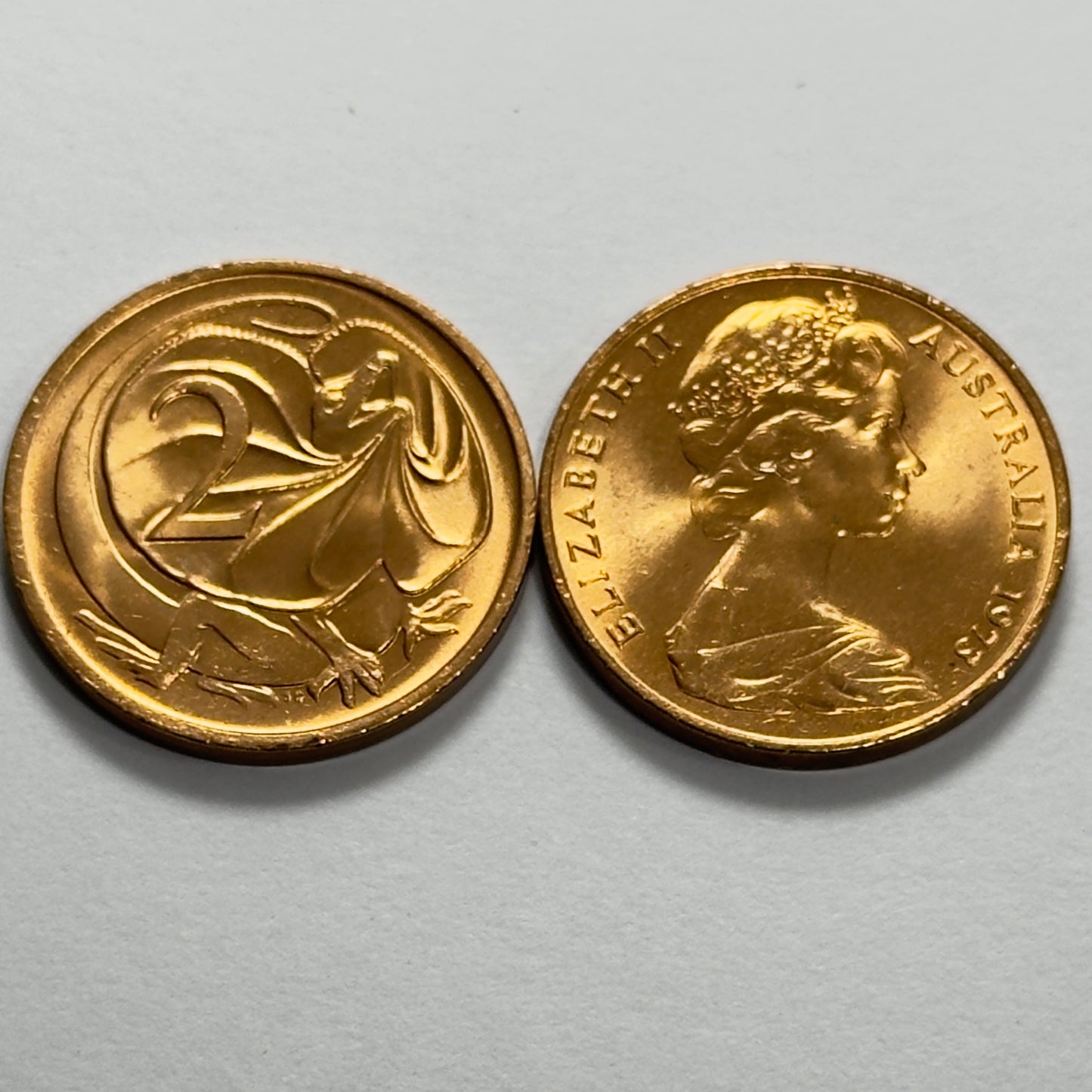 1973 2 Cent Coin - Uncirculated - Two Cent 2c - ex RAM Roll - comes in 2x2