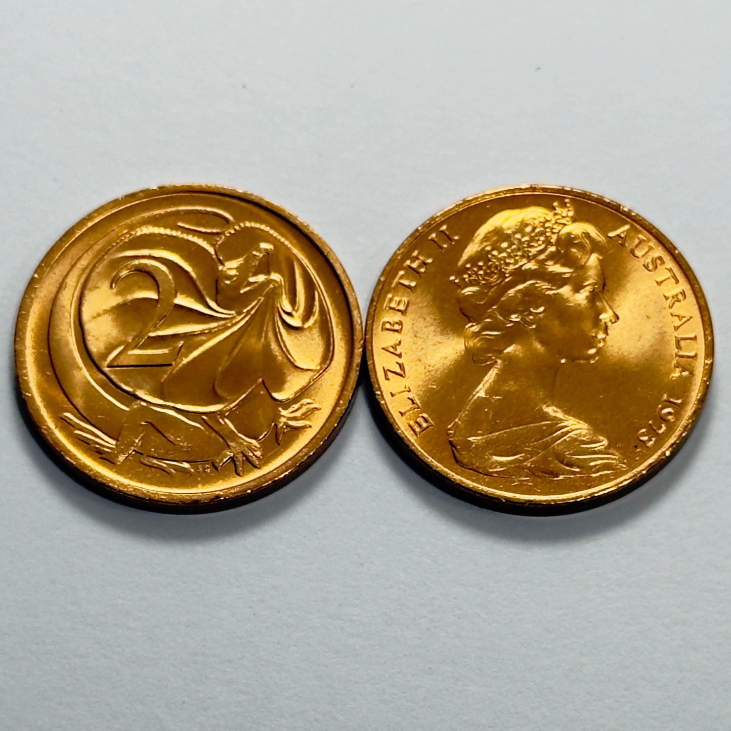 1973 2 Cent Coin - Uncirculated - Two Cent 2c - ex RAM Roll - comes in 2x2