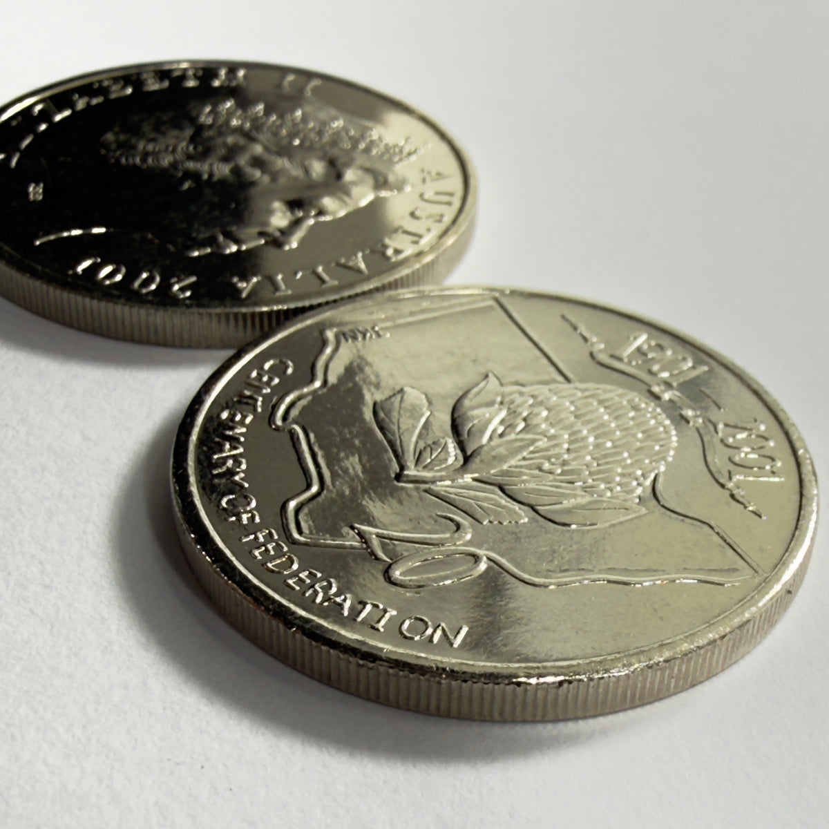 2001 20 Cent - NSW Centenary of Federation - Uncirculated - in 2x2