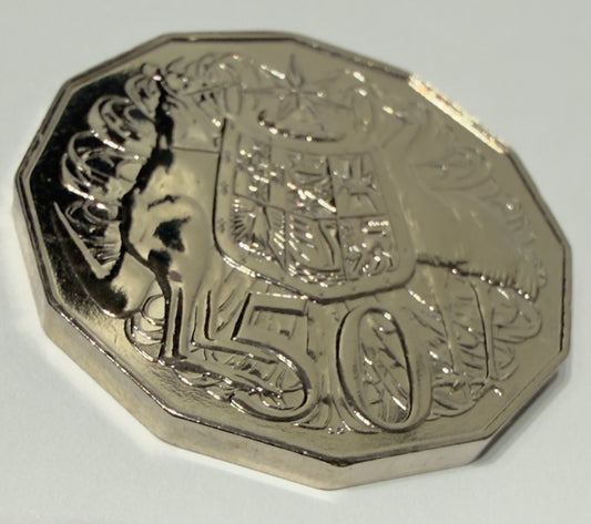 2011 50 Cent Coin - Choice Uncirculated - ex mint set coin - comes in 2x2