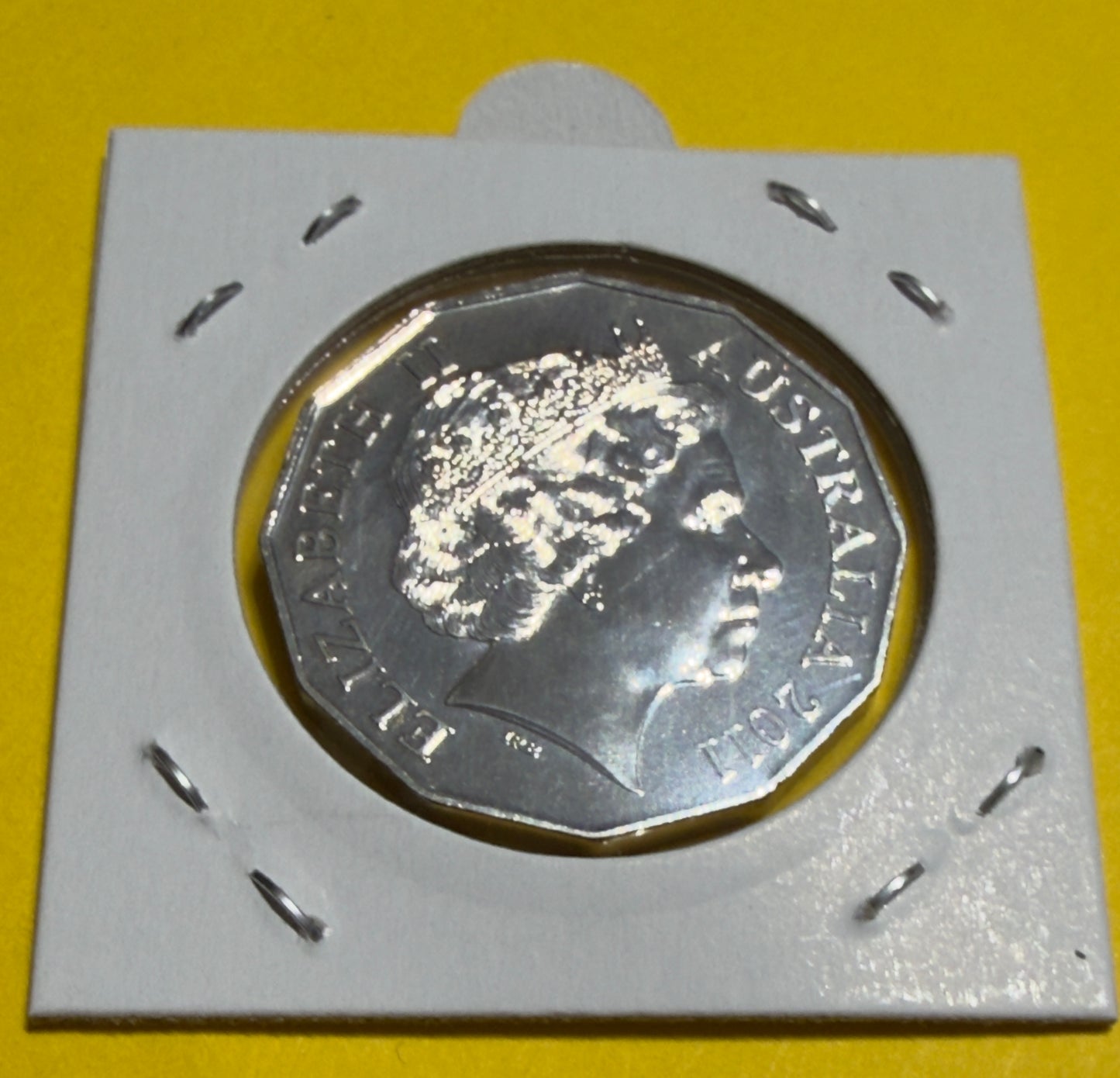 2011 50 Cent Coin - Choice Uncirculated - ex mint set coin - comes in 2x2