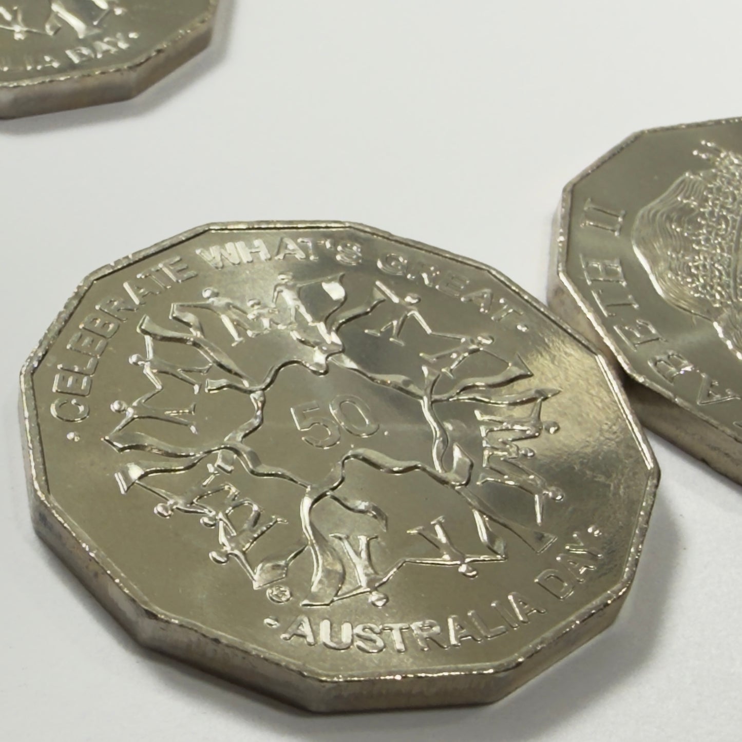 2010 50 Cent Coin - Uncirculated- Celebrate Australia - Ex RAM Roll In 2x2