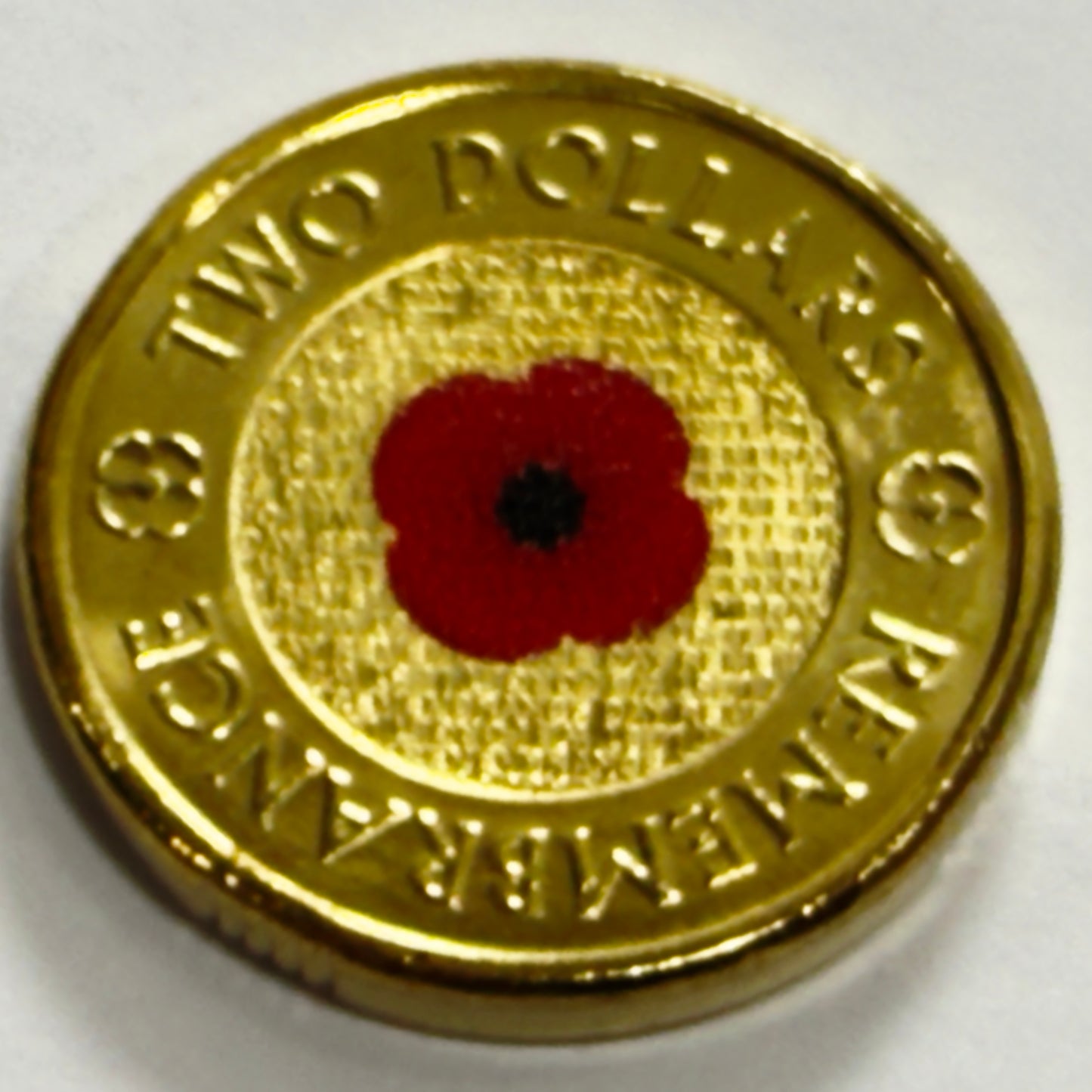 2023 $2 Remembrance Coin - RED POPPY $2 - only 35000 minted in og Capsule