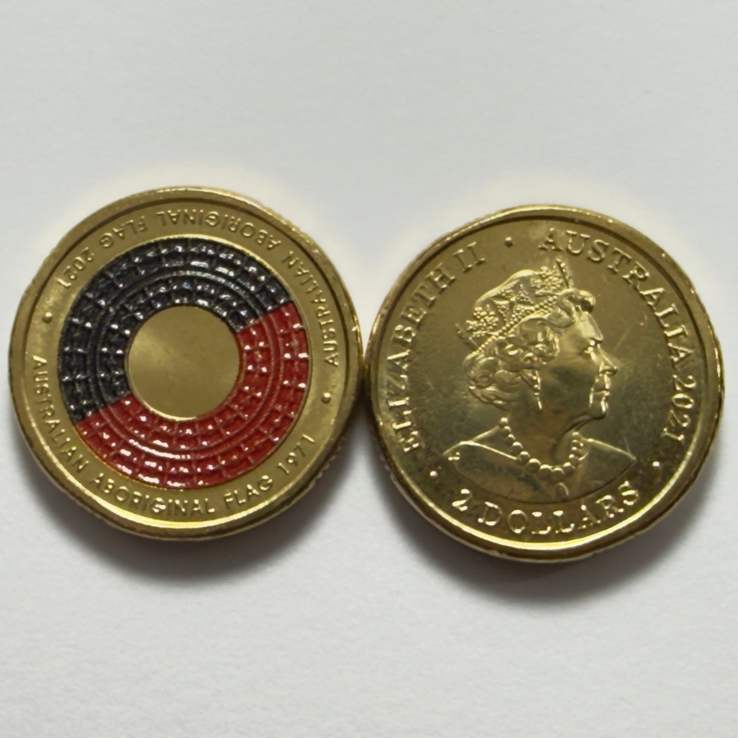 2021 $2 Aboriginal Flag Coin - Uncirculated - Two Dollar - comes in 2x2