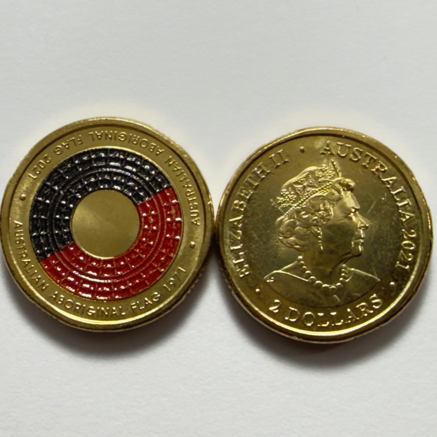 2021 $2 Aboriginal Flag Coin - Uncirculated - Two Dollar - comes in 2x2