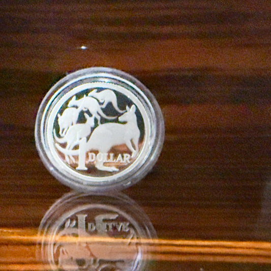 2026 $1 Mob Of 5 Roos - .999 Fine Silver Proof Coin in Original Capsule