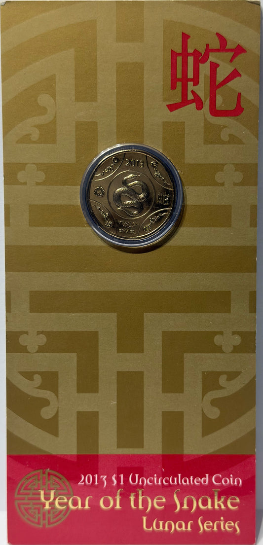 2013 $1 Year of the Snake - Lunar Series