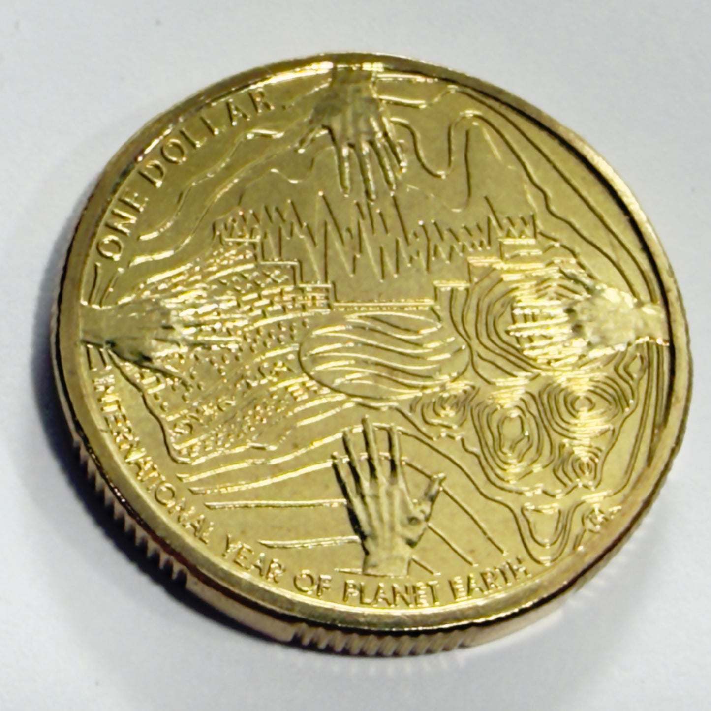 2008 $1 Coin - International Year of Planet Earth - RAM Issue Coin - UNC in 2x2