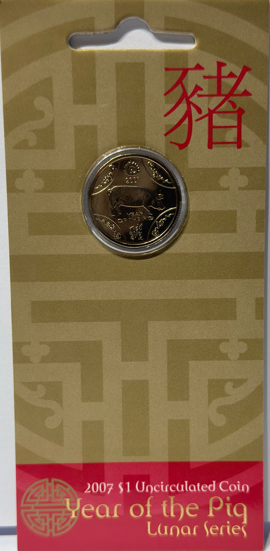 2007 $1 Year of the Pig - Lunar Series