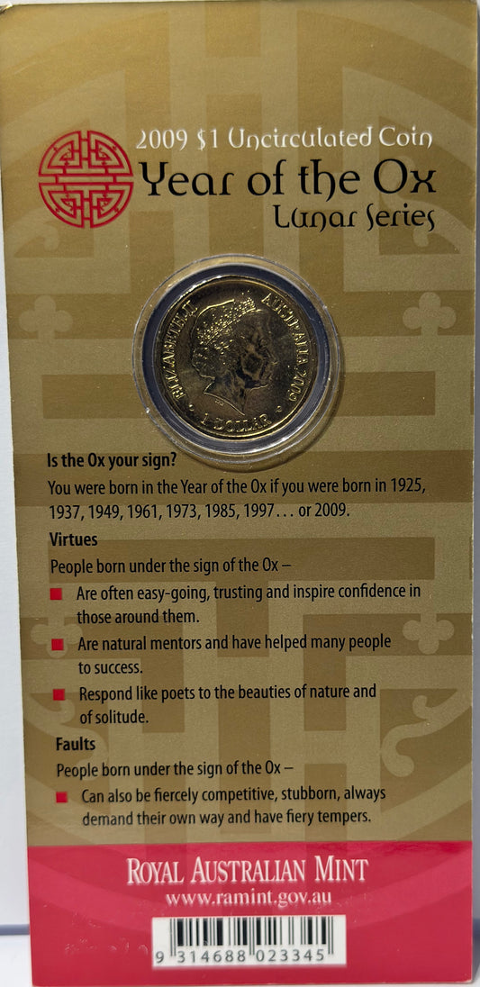 2009 $1 Year of the Ox - Lunar Series