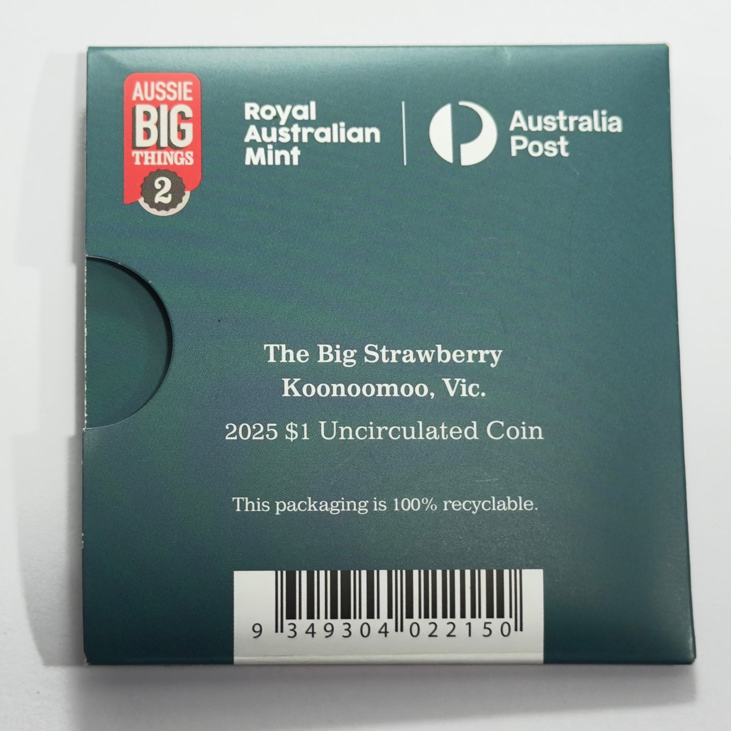 2025 $1 Coin - 🍓 The BIG STRAWBERRY 🍓 - Uncirculated in Holder