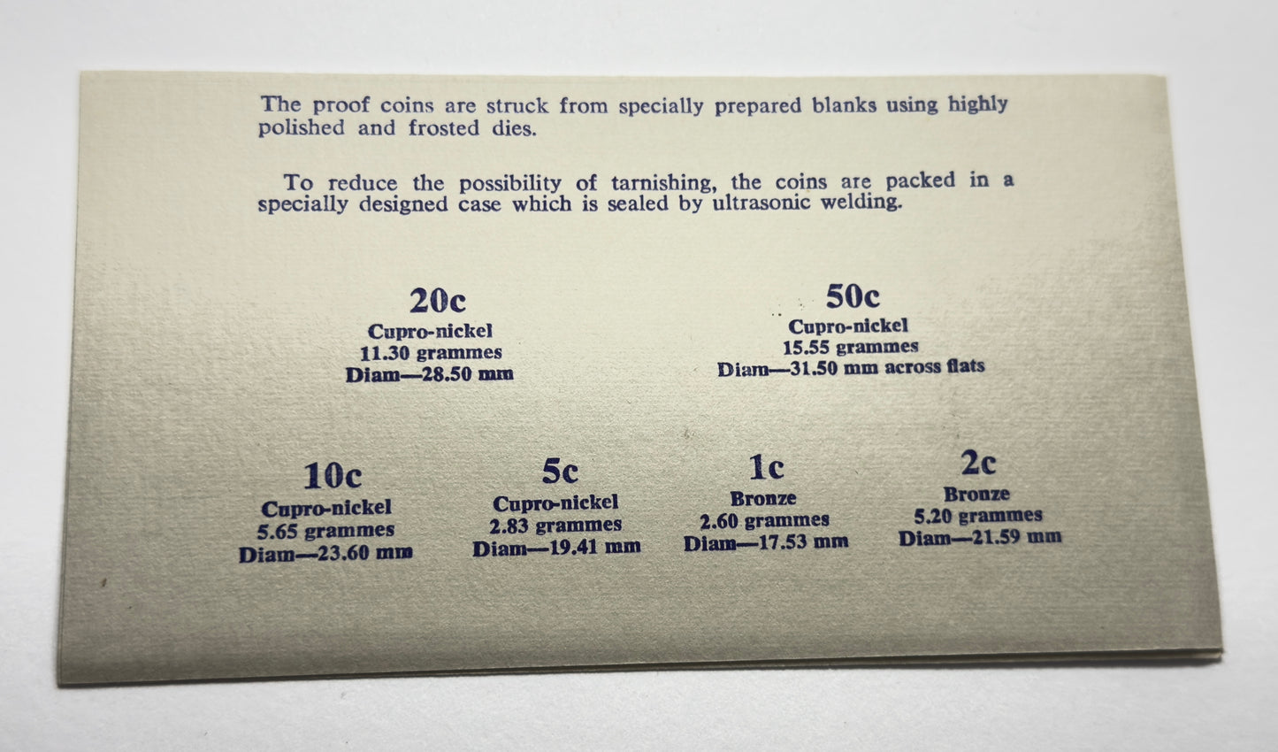1972 Proof Set with Foams and Cert - Immaculate Set -