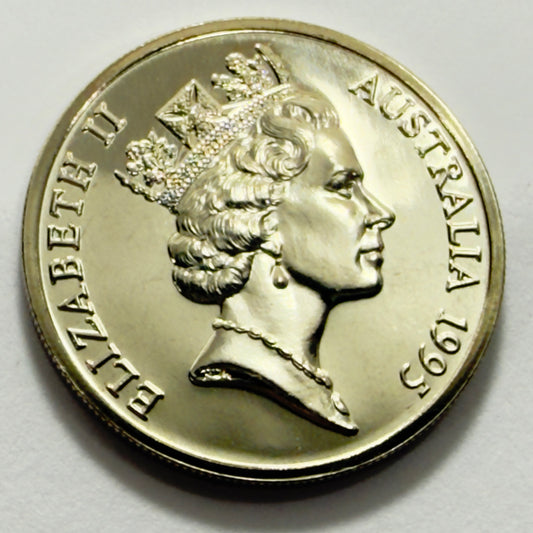 1995 10 Cent Coin - Uncirculated - MINT SET ONLY coin - comes in 2x2