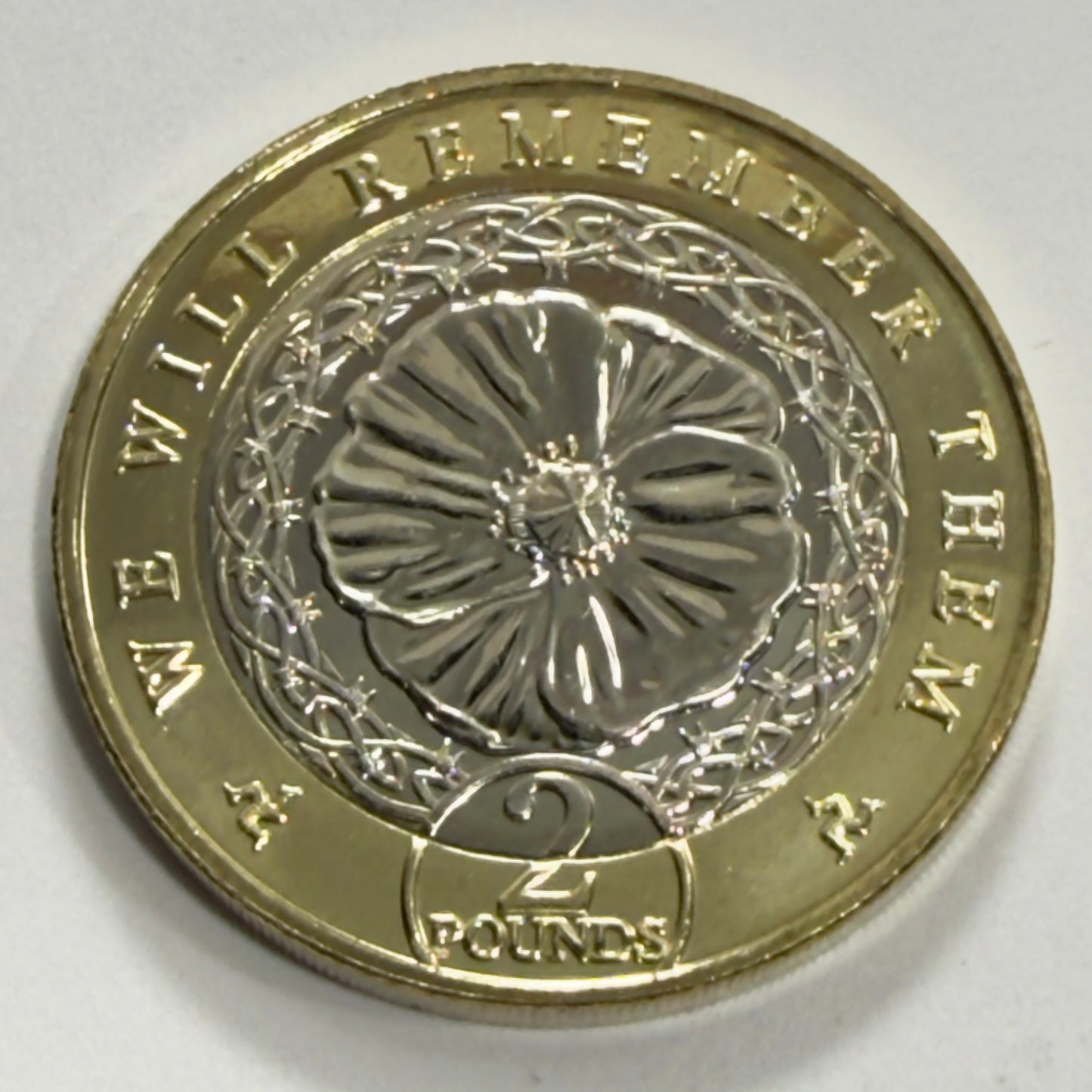 2021 Isle of Man £2 Poppy Coins Uncirculated Remembrance Coins Pair
