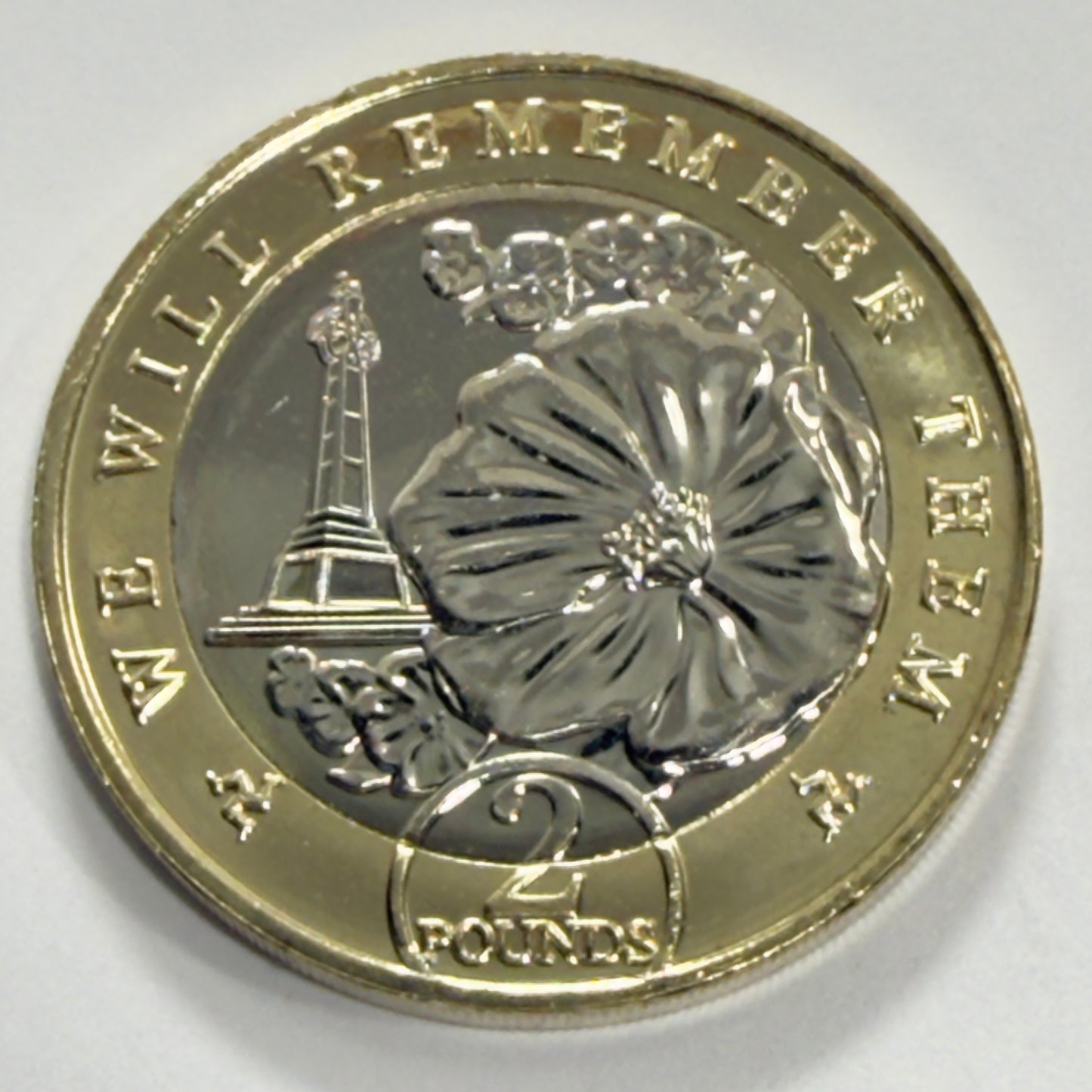 2021 Isle of Man £2 Poppy Coins Uncirculated Remembrance Coins Pair