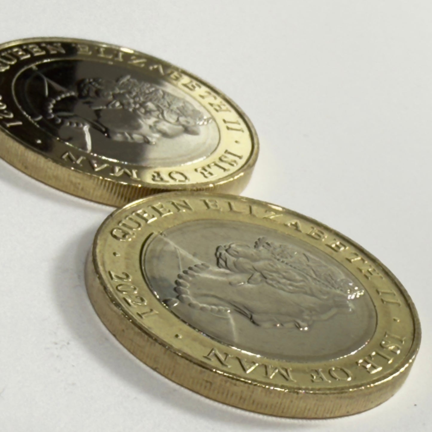 2021 Isle of Man £2 Poppy Coins Uncirculated Remembrance Coins Pair