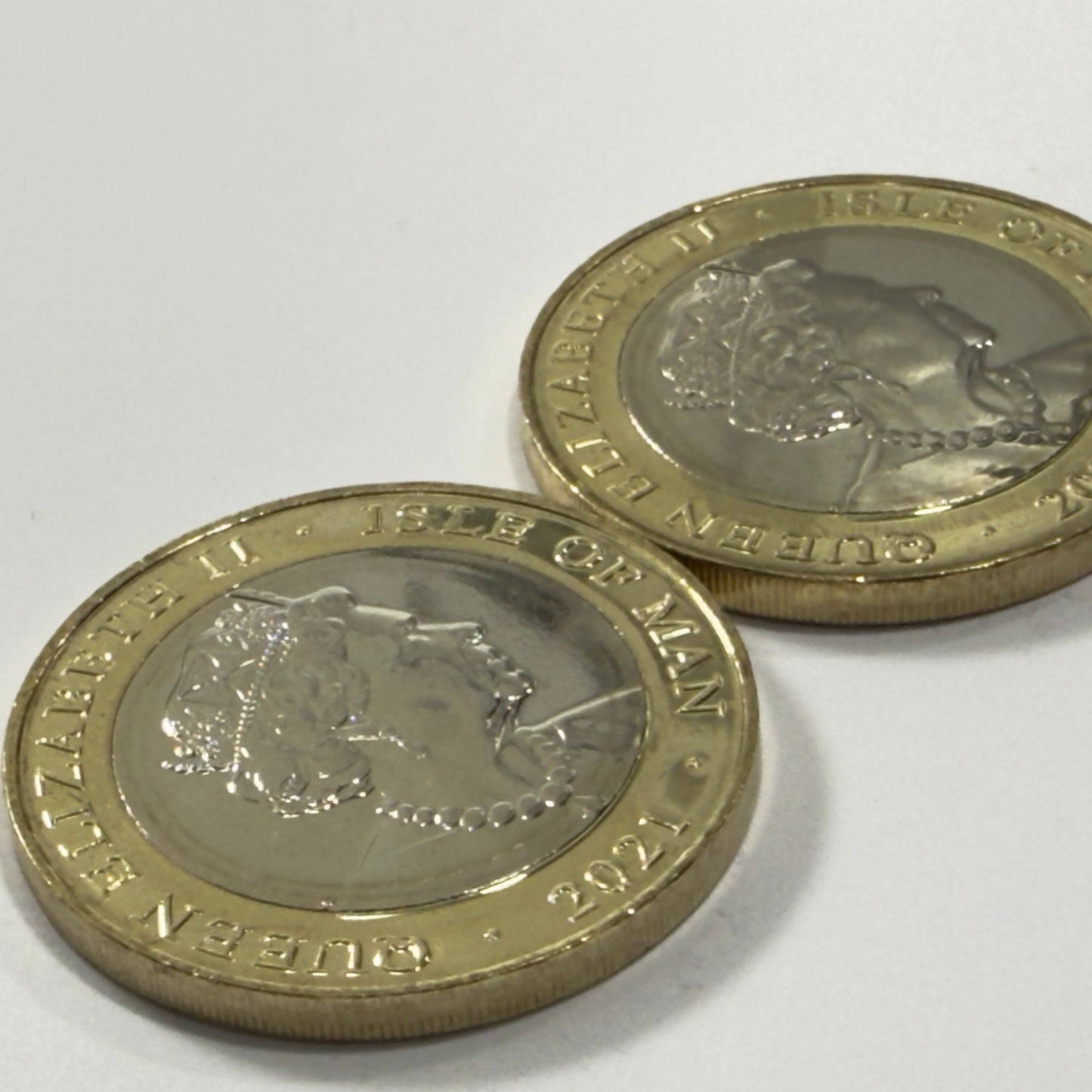 2021 Isle of Man £2 Poppy Coins Uncirculated Remembrance Coins Pair