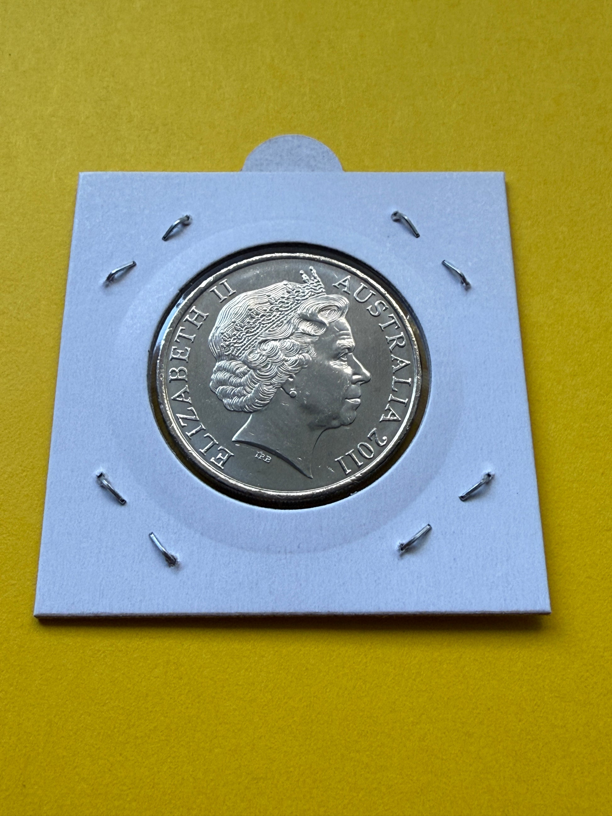 2011 20 Cent Coin - Uncirculated - Year of Volunteers Anniversary - in 2x2 - New Age Numismatics