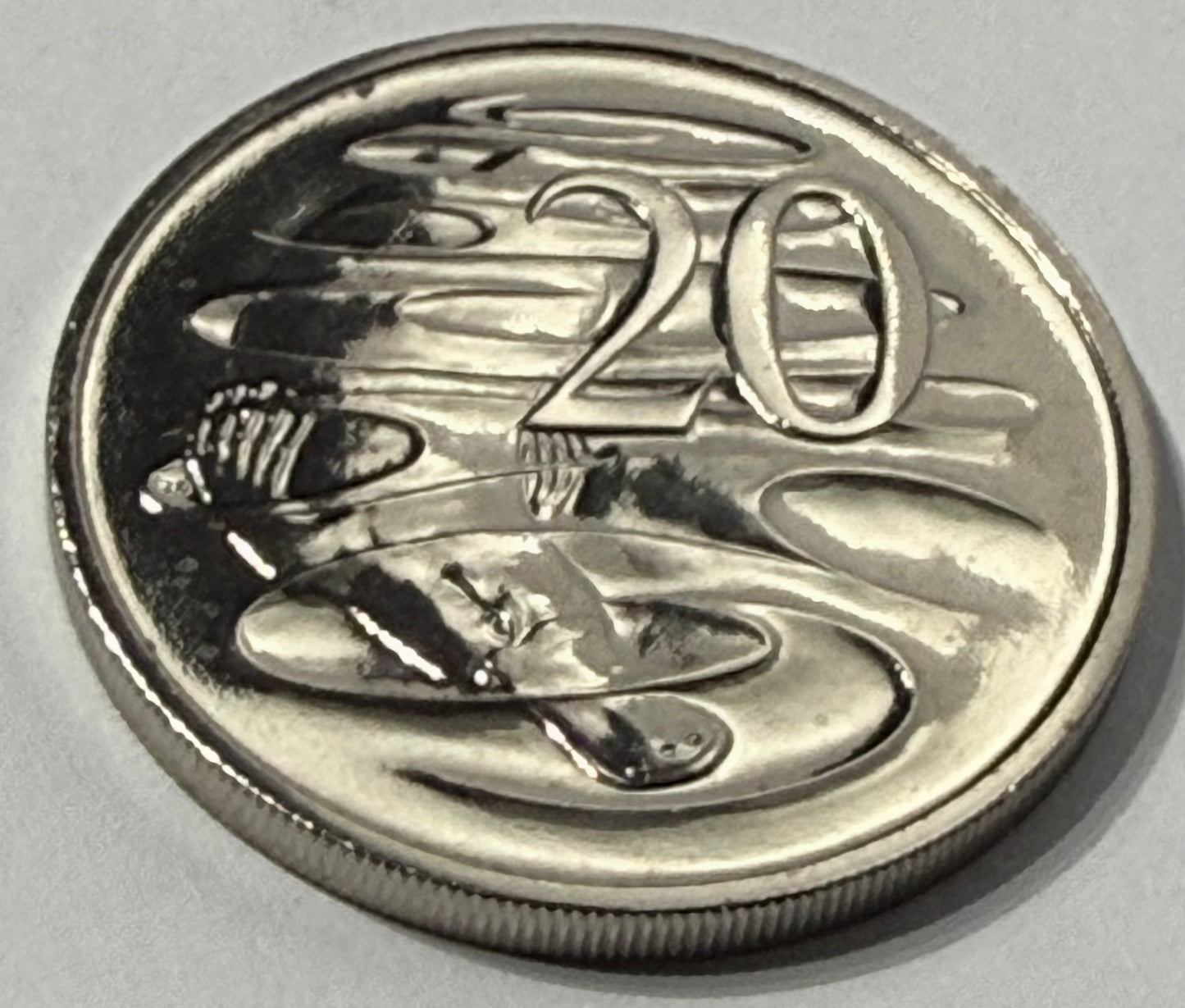 1998 20 Cent Coin - Choice Uncirculated - ex mint set coin - comes in 2x2