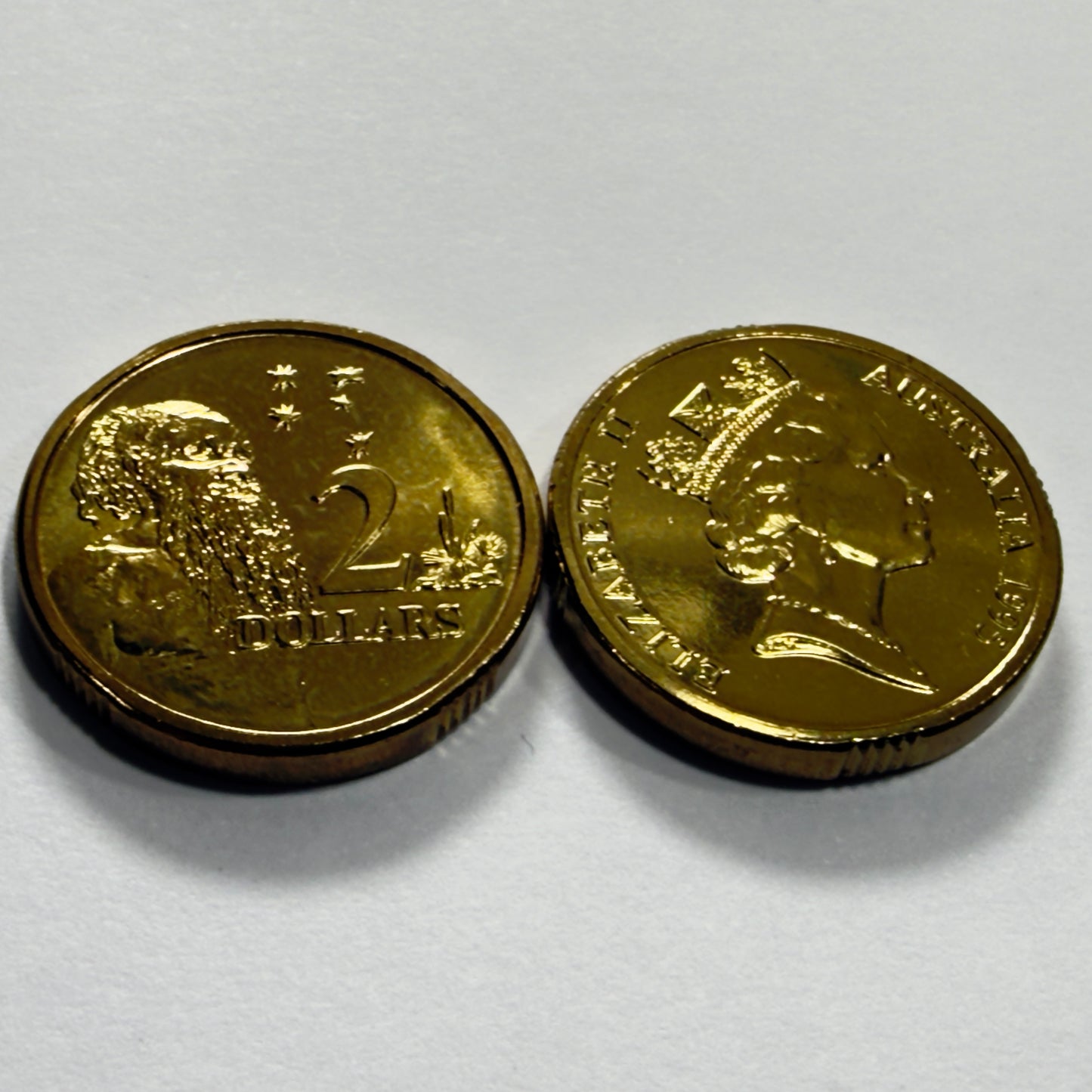 1995 $2 Elder Coin - Choice Uncirculated - Ex MINT SET Two Dollar Coin - in 2x2