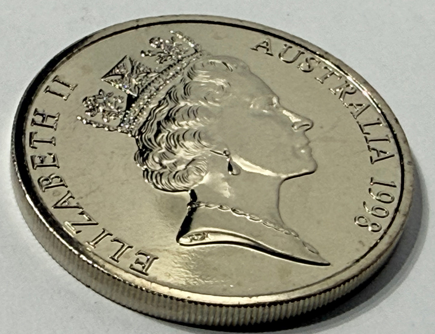 1998 20 Cent Coin - Choice Uncirculated - ex mint set coin - comes in 2x2