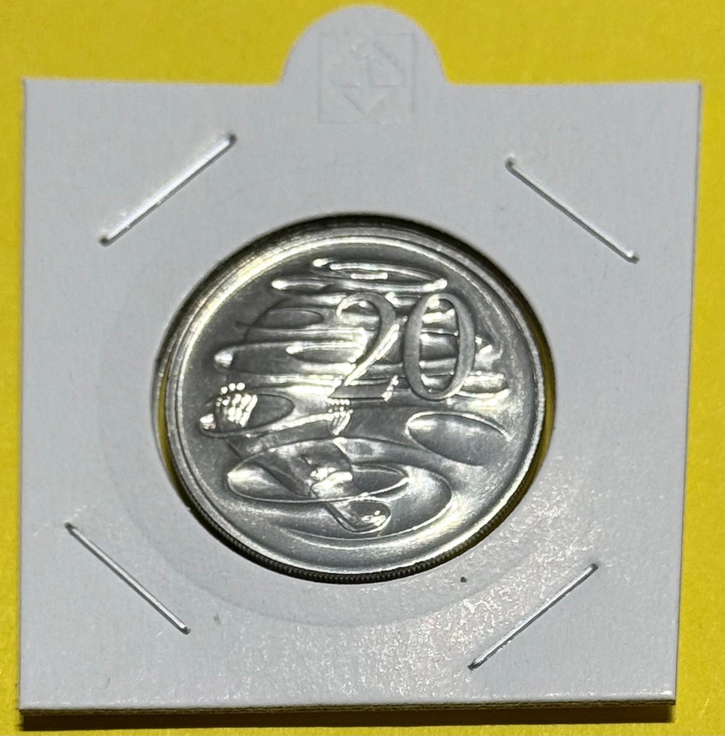 1998 20 Cent Coin - Choice Uncirculated - ex mint set coin - comes in 2x2