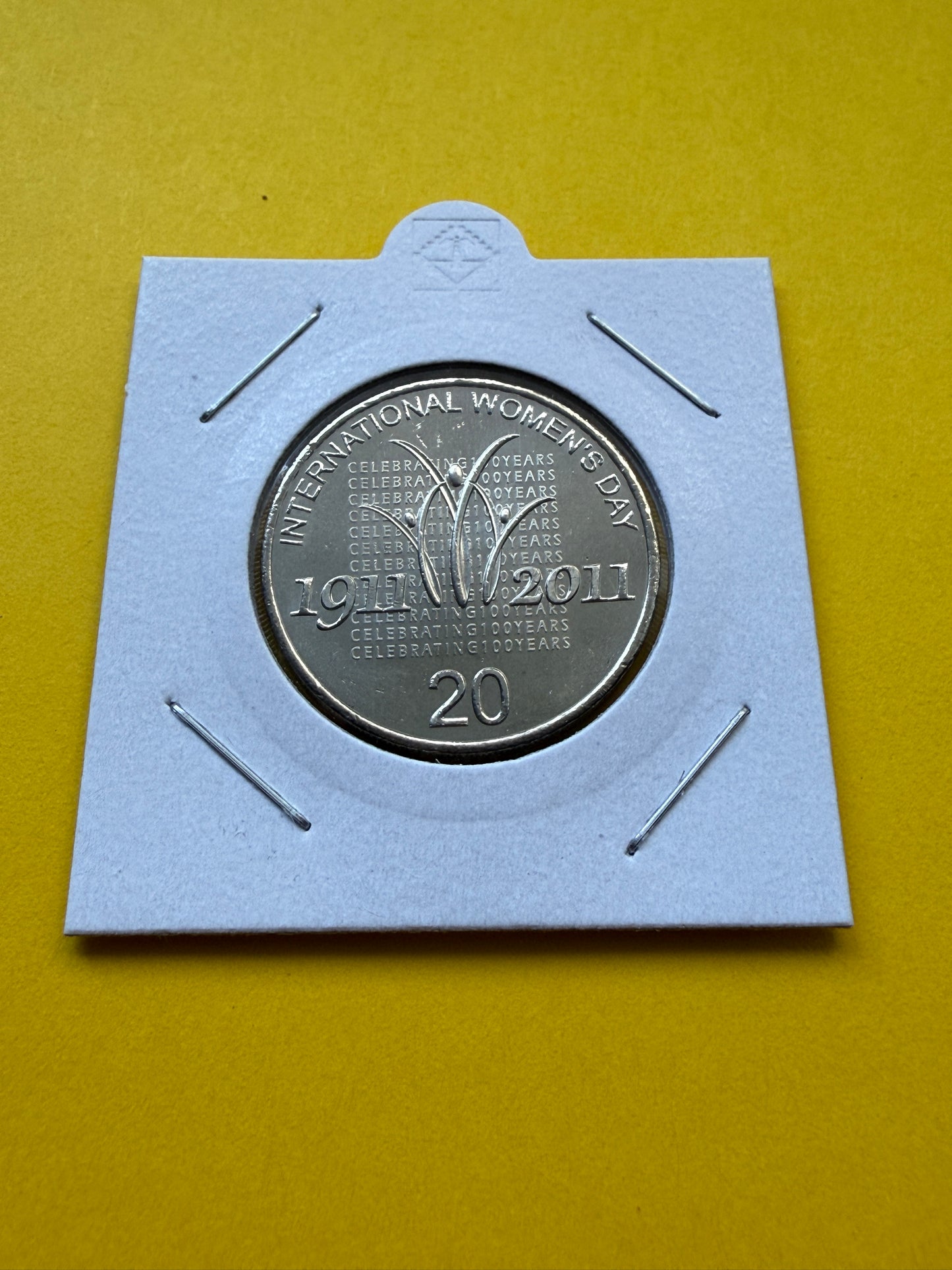 2011 20 Cent Coin - International Women’s Day - Uncirculated - comes in 2x2 - New Age Numismatics
