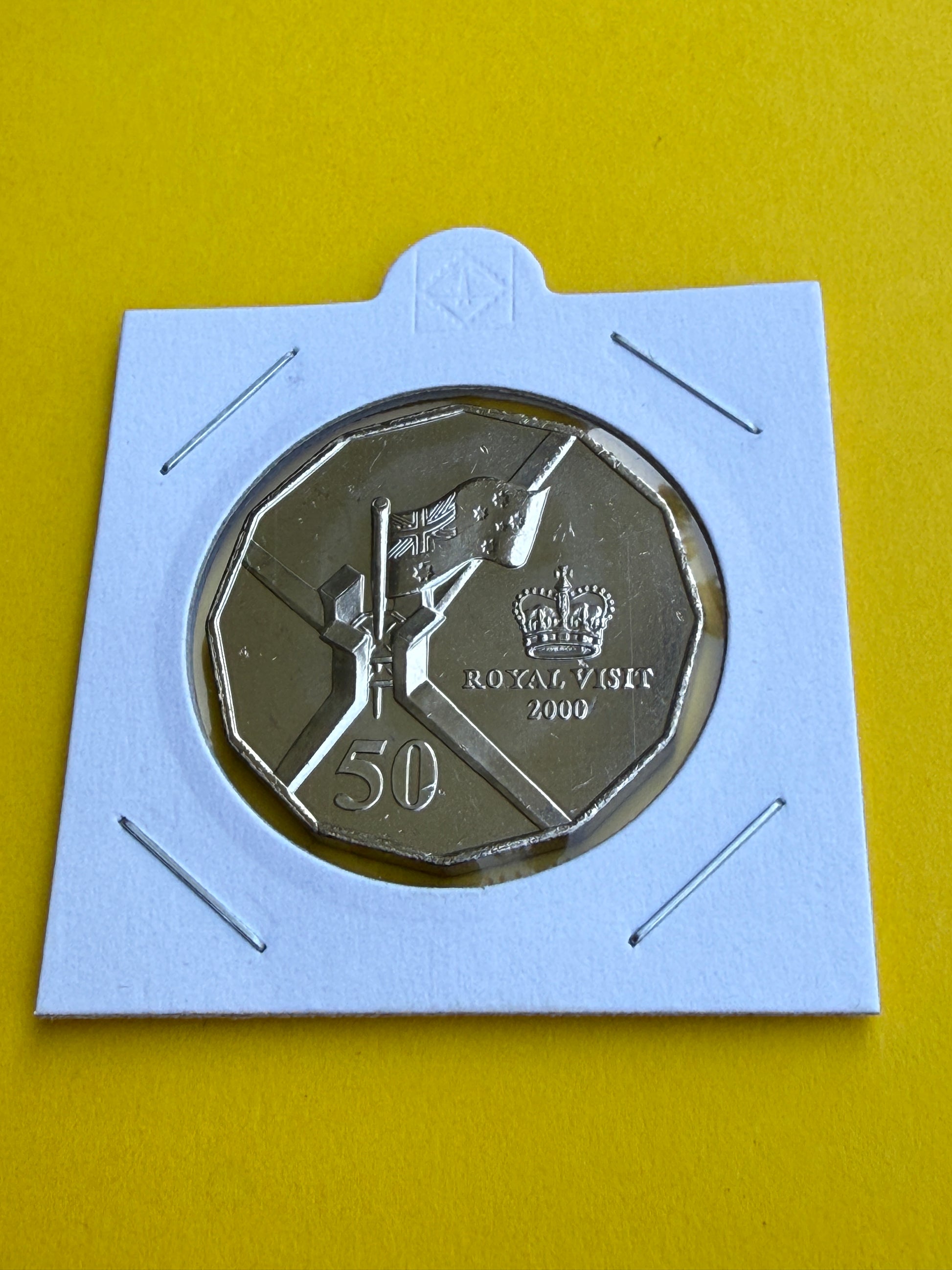 2000 50 Cent Coin. - Royal Visit - Uncirculated - Fifty Cent - comes in 2x2 - New Age Numismatics