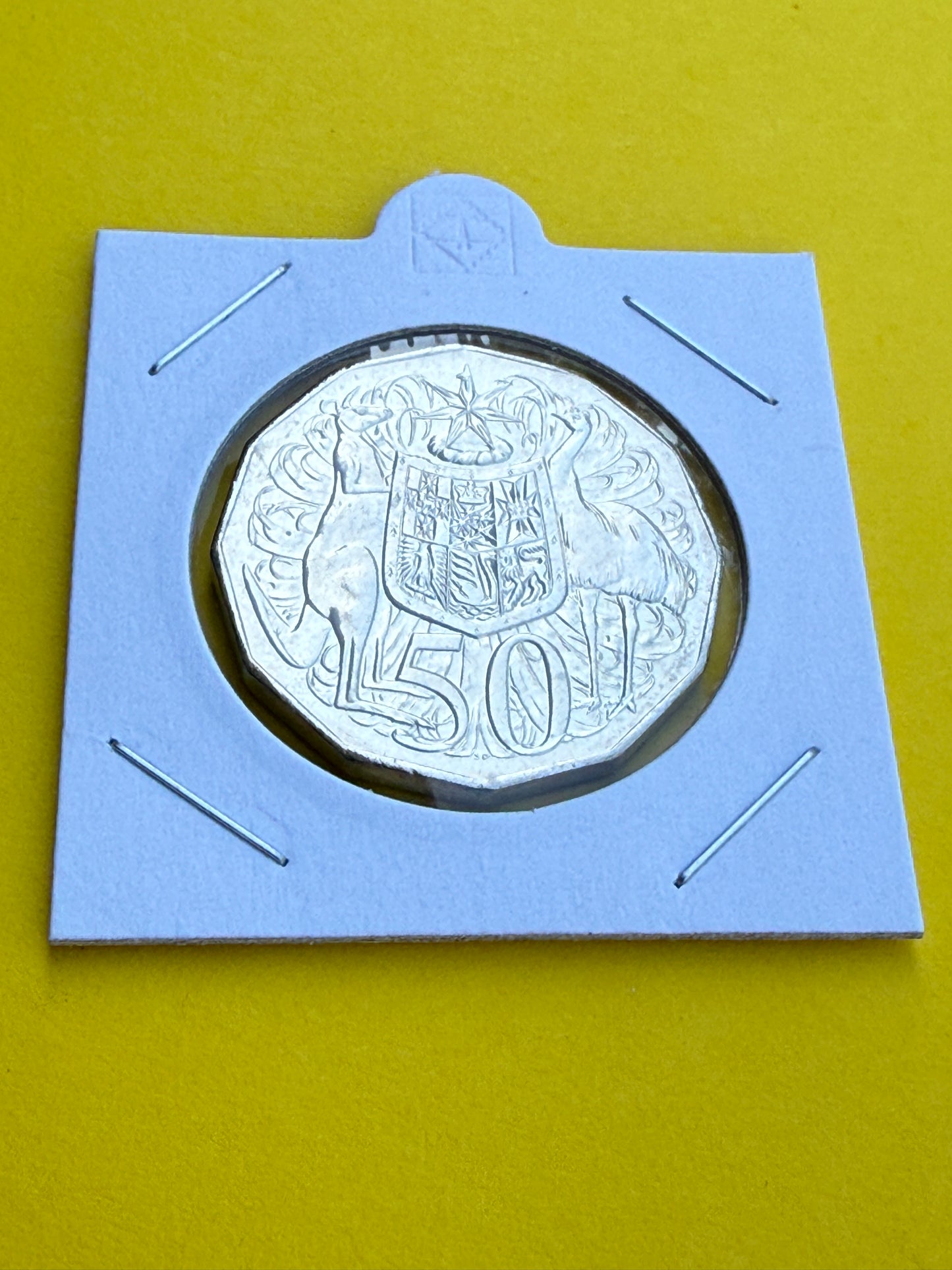 2008 50 Cent Coin - Coat of Arms - Uncirculated - comes in 2x2 - New Age Numismatics