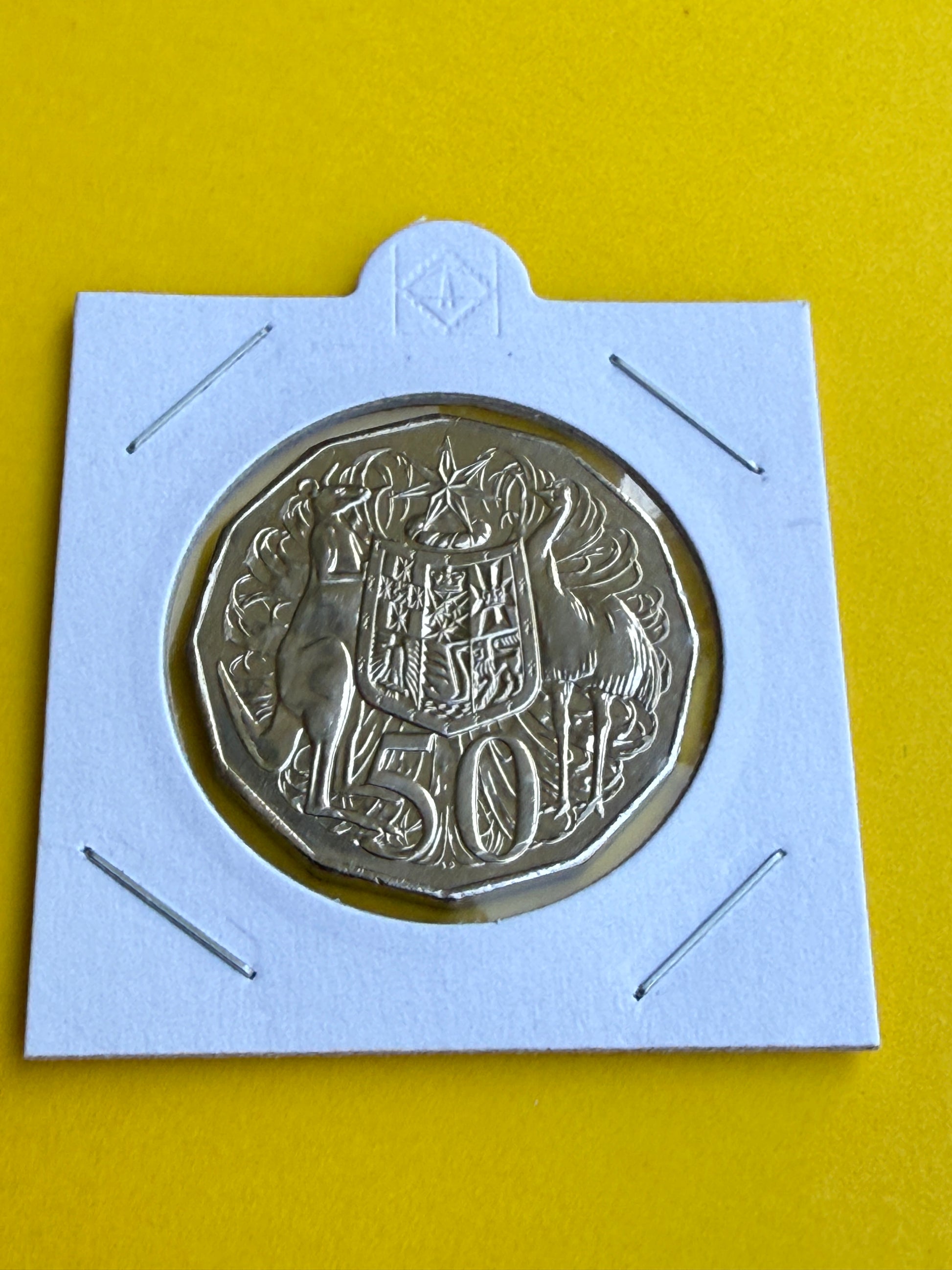 2008 50 Cent Coin - Coat of Arms - Uncirculated - comes in 2x2 - New Age Numismatics