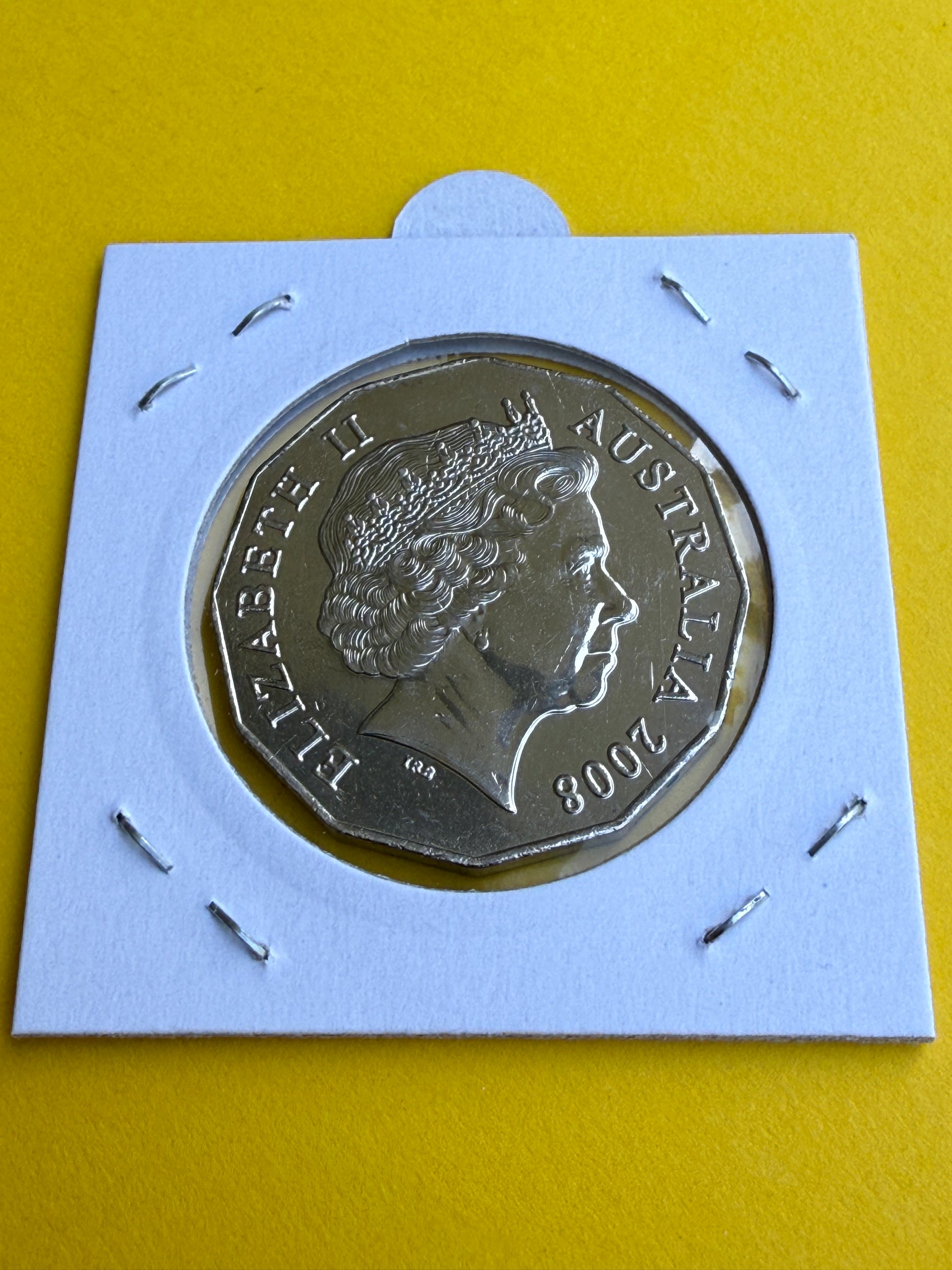 2008 50 Cent Coin - Coat of Arms - Uncirculated - comes in 2x2 - New Age Numismatics