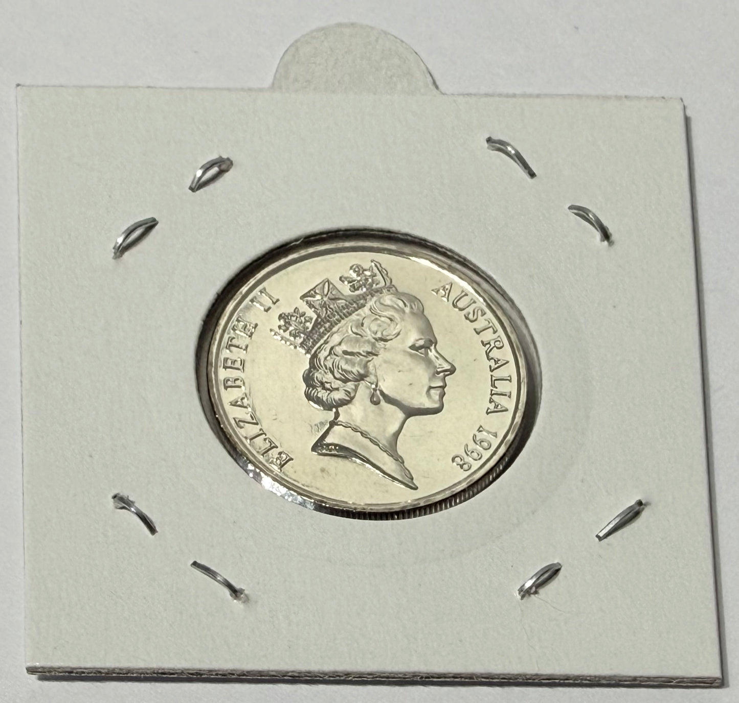 1998 10 Cent Coin - Choice Uncirculated - ex mint set coin - comes in 2x2