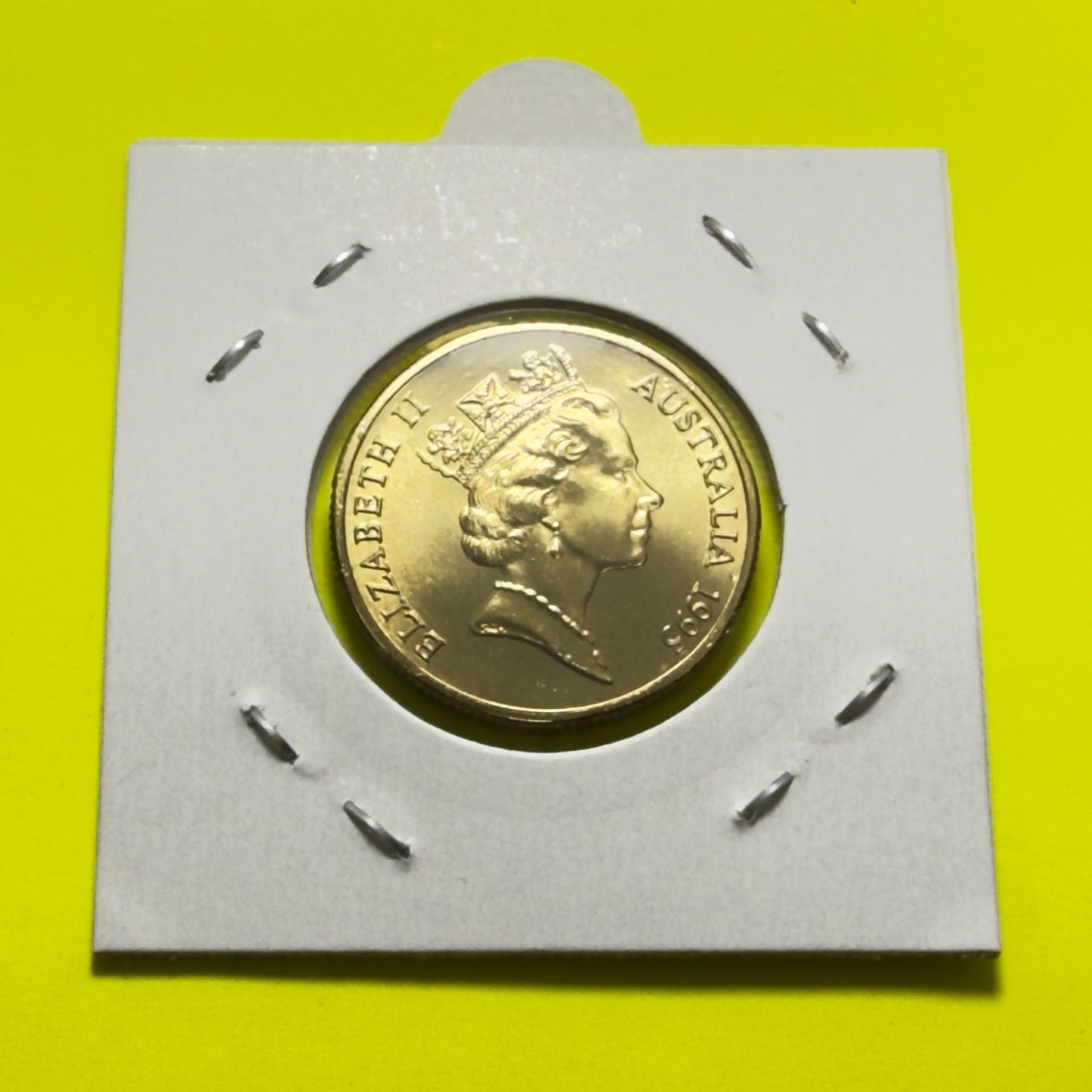 1995 $1 Coin - Choice Uncirculated - One Dollar - Ex MINT SET Coin - in 2x2