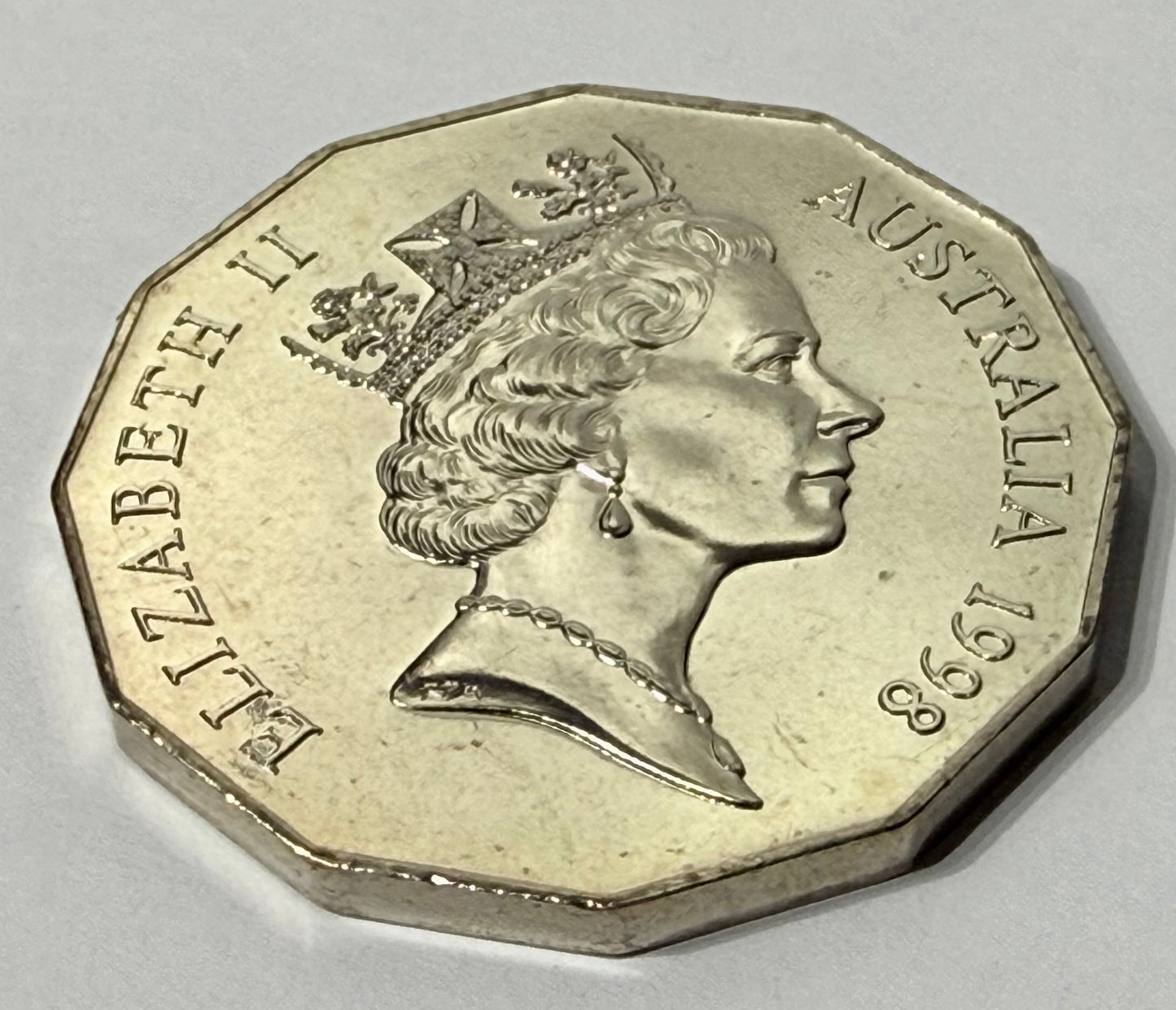 1998 50 Cent Coin - Choice Uncirculated - Bass and Flinders - comes in 2x2