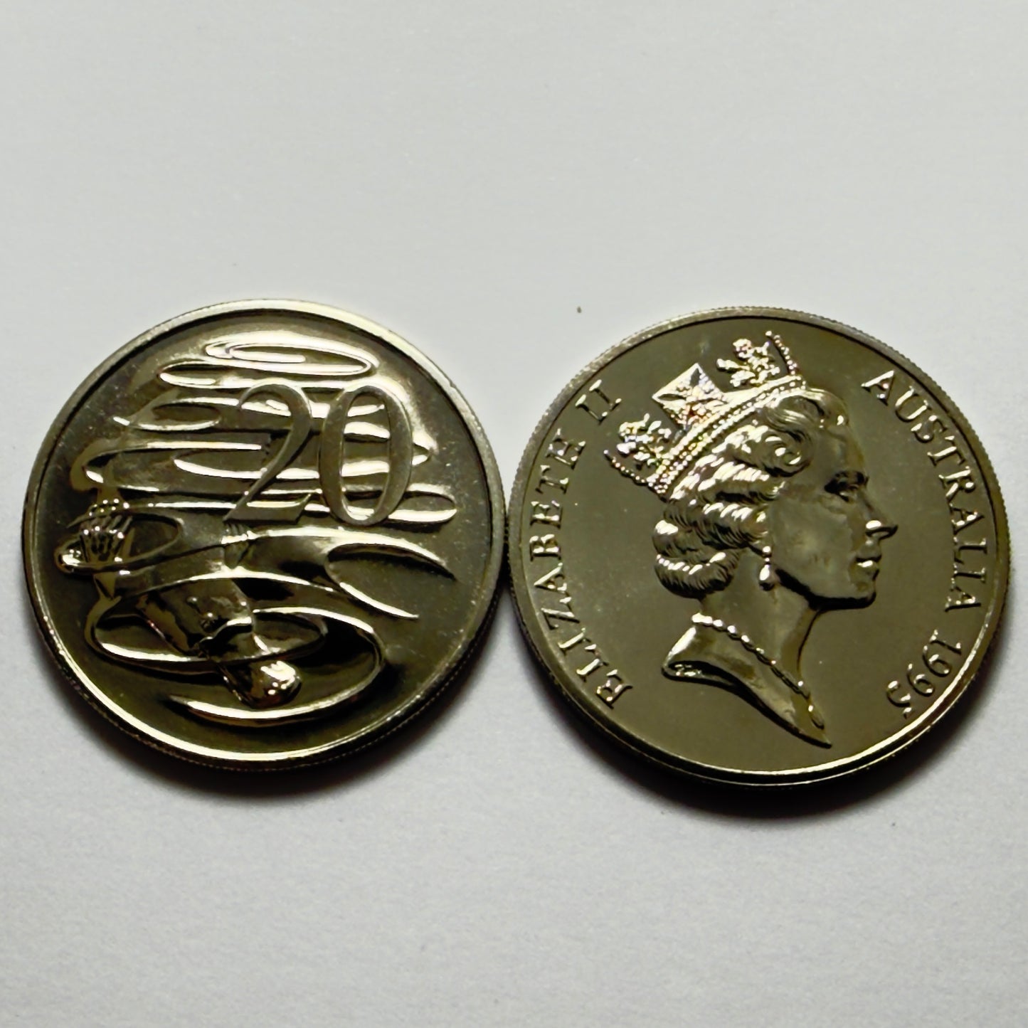 1995 20 Cent Coin - Choice Uncirculated - Twenty Cent 20c -comes in 2x2